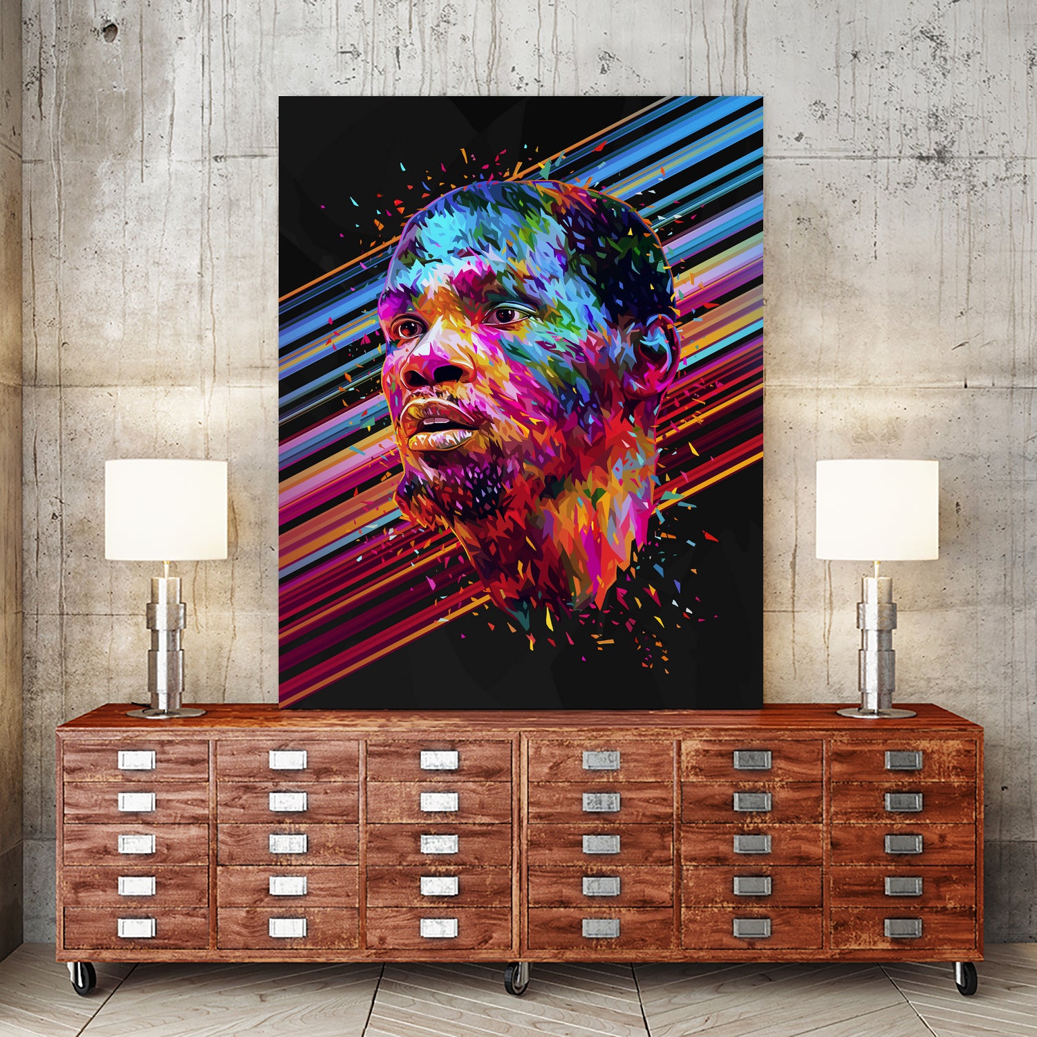Kevin Durant by Alessandro Pautasso on GIANT ART - blue digital painting