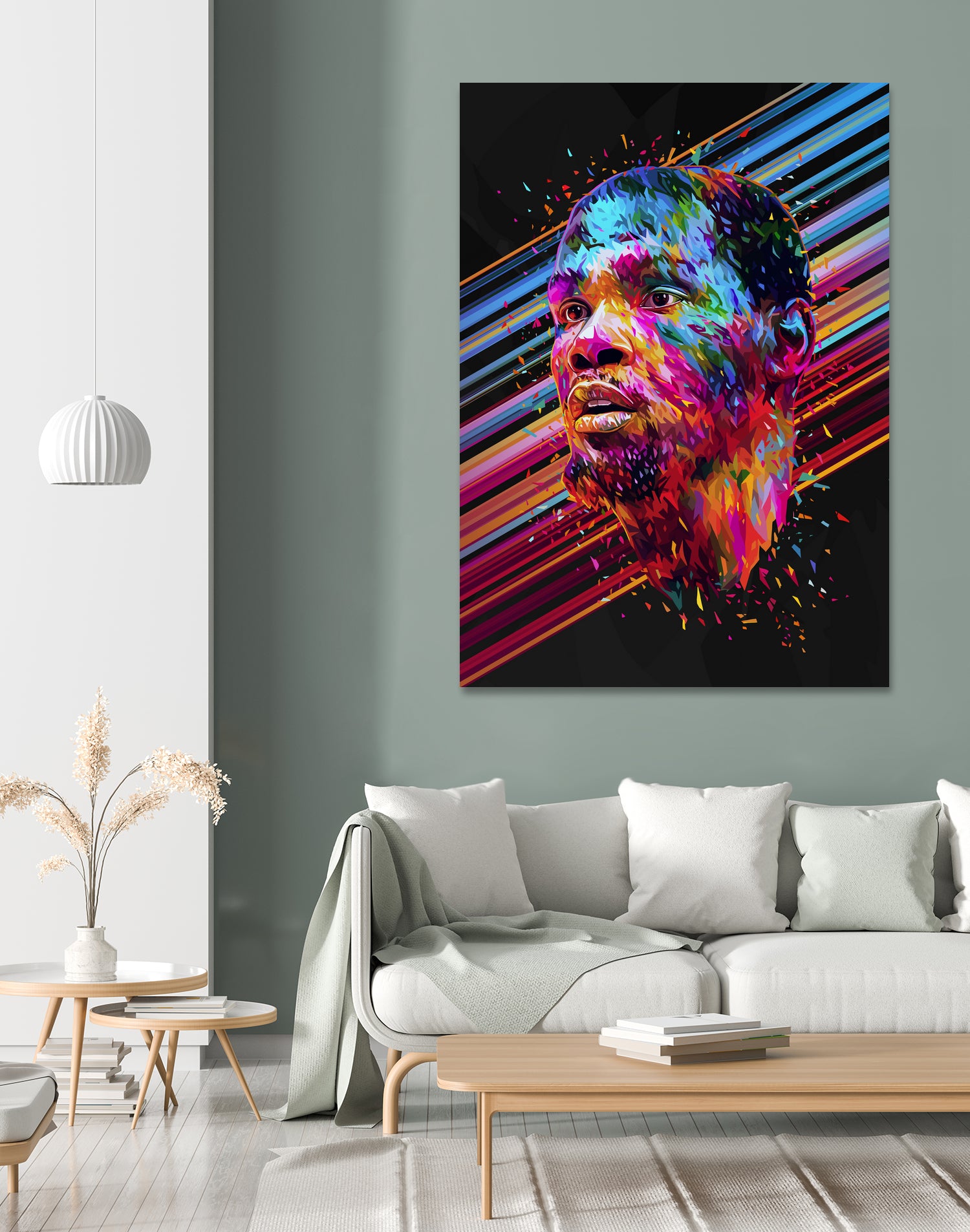 Kevin Durant by Alessandro Pautasso on GIANT ART - blue digital painting