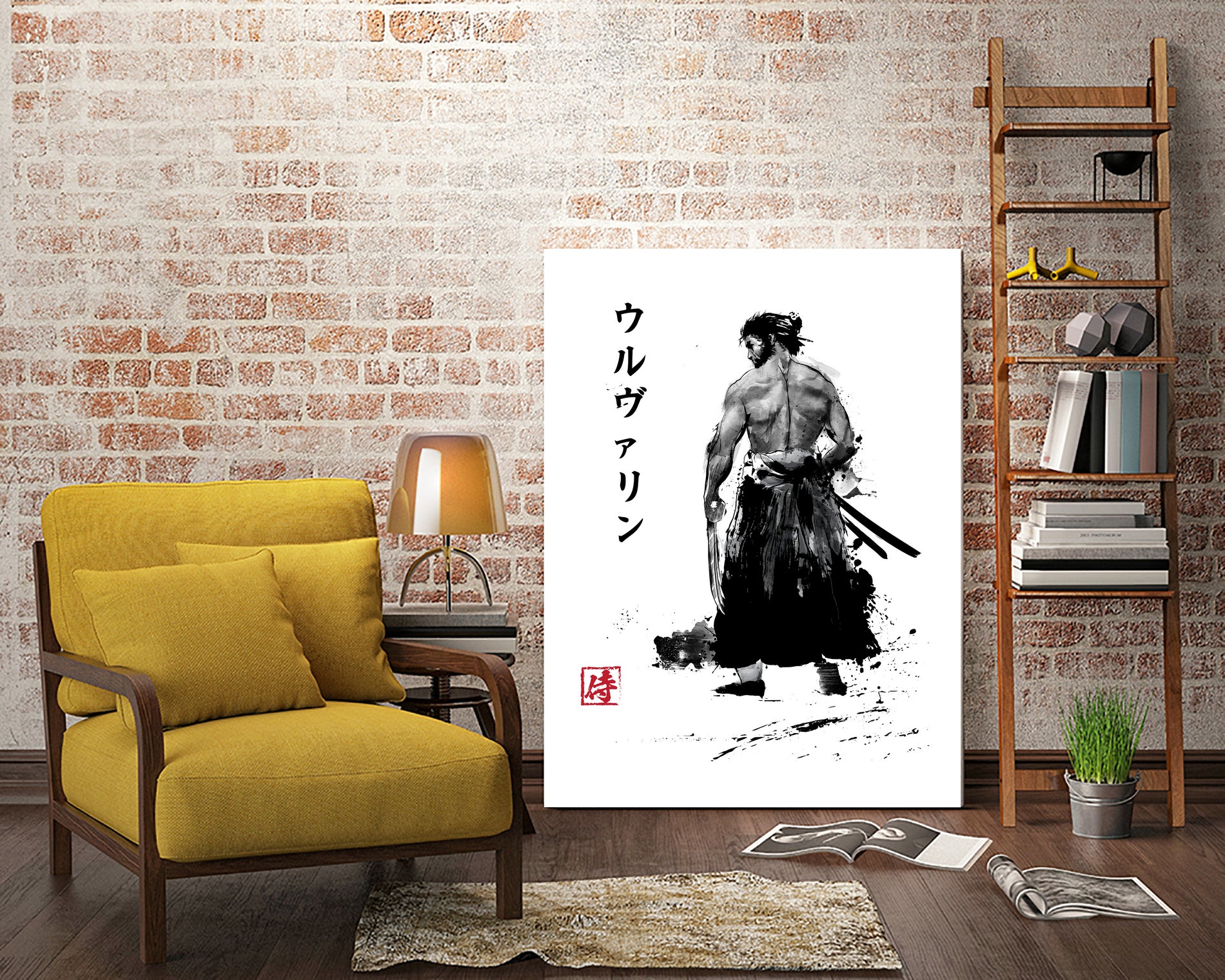 Immortal Samurai sumi-e by Antonio Camarena on GIANT ART - white digital painting