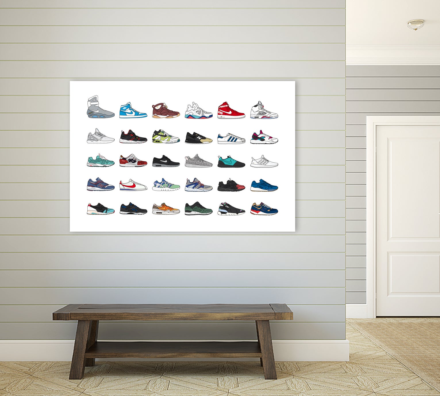 Assorted Sneaker by Herinson Alvarez on GIANT ART - white digital drawing
