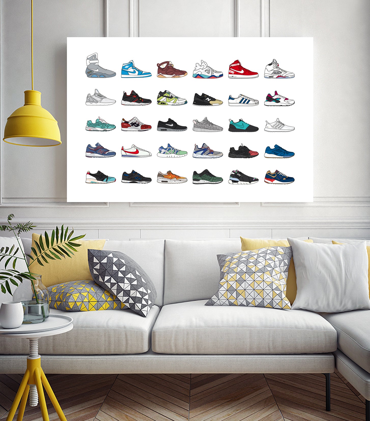 Assorted Sneaker by Herinson Alvarez on GIANT ART - white digital drawing