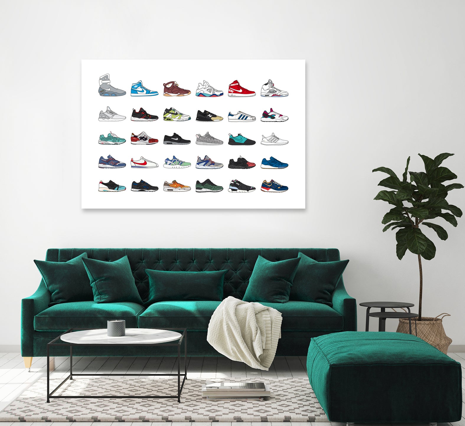 Assorted Sneaker by Herinson Alvarez on GIANT ART - white digital drawing