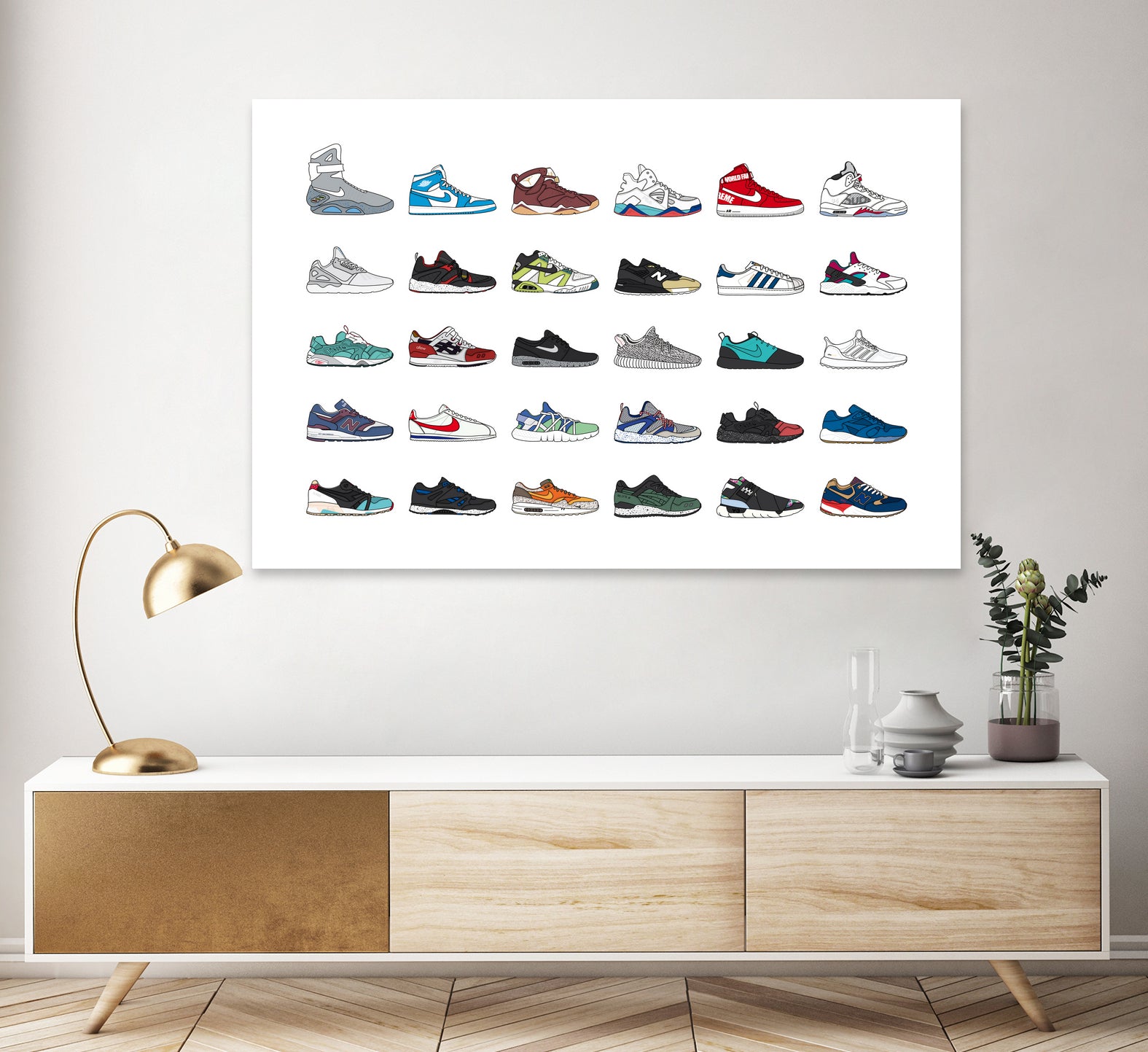 Assorted Sneaker by Herinson Alvarez on GIANT ART - white digital drawing