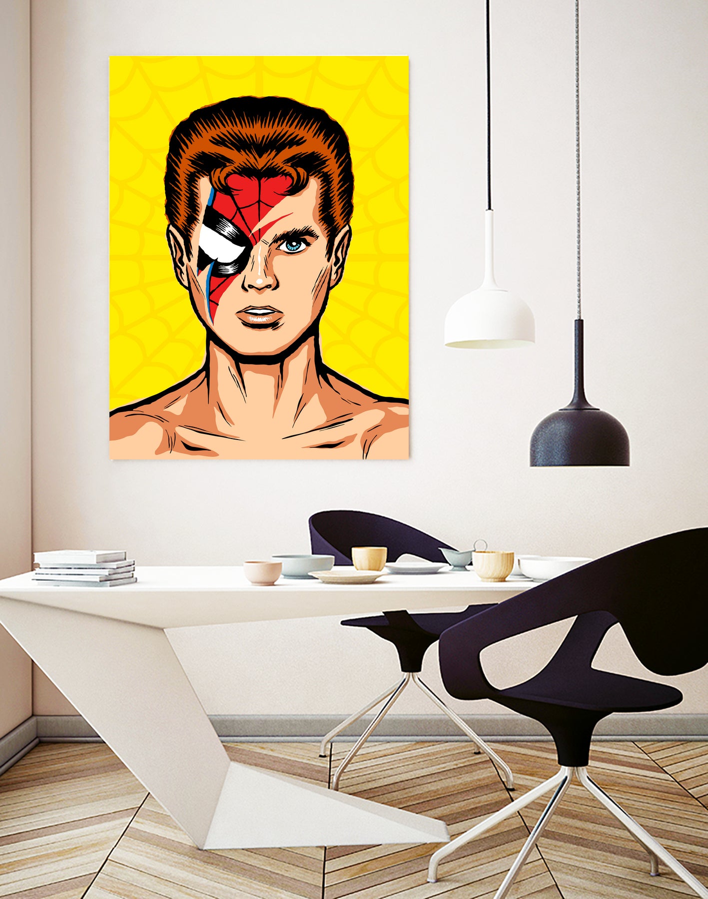 Spiders From Mars by Bily Mariano da Luz on GIANT ART - yellow digital painting