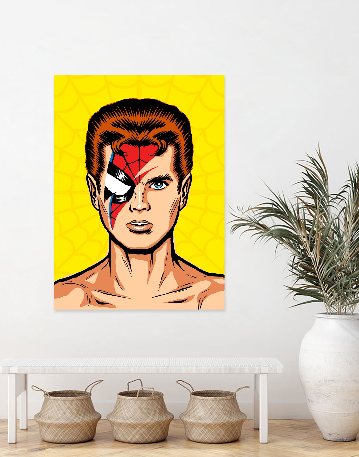 Spiders From Mars by Bily Mariano da Luz on GIANT ART - yellow digital painting