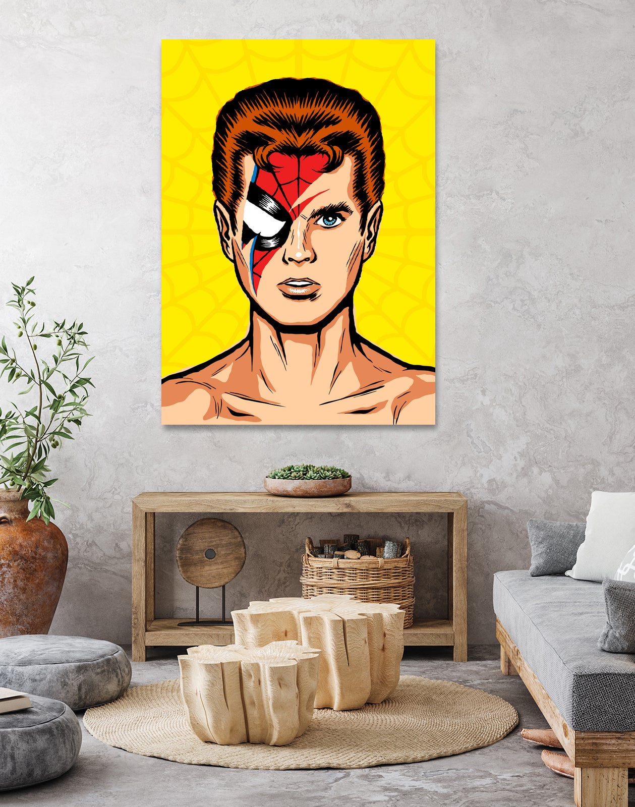 Spiders From Mars by Bily Mariano da Luz on GIANT ART - yellow digital painting