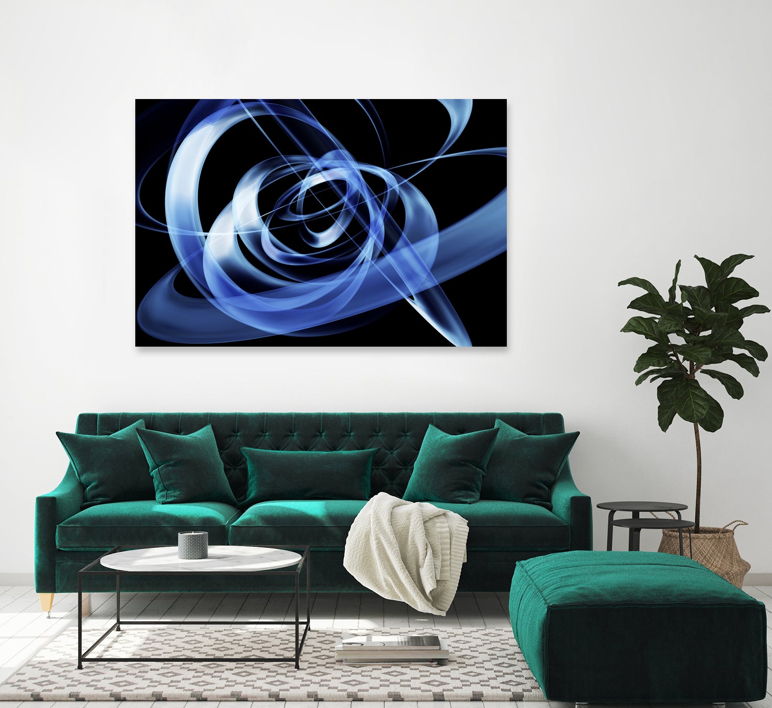 Gravity Well by George Smith on GIANT ART - blue 3d art