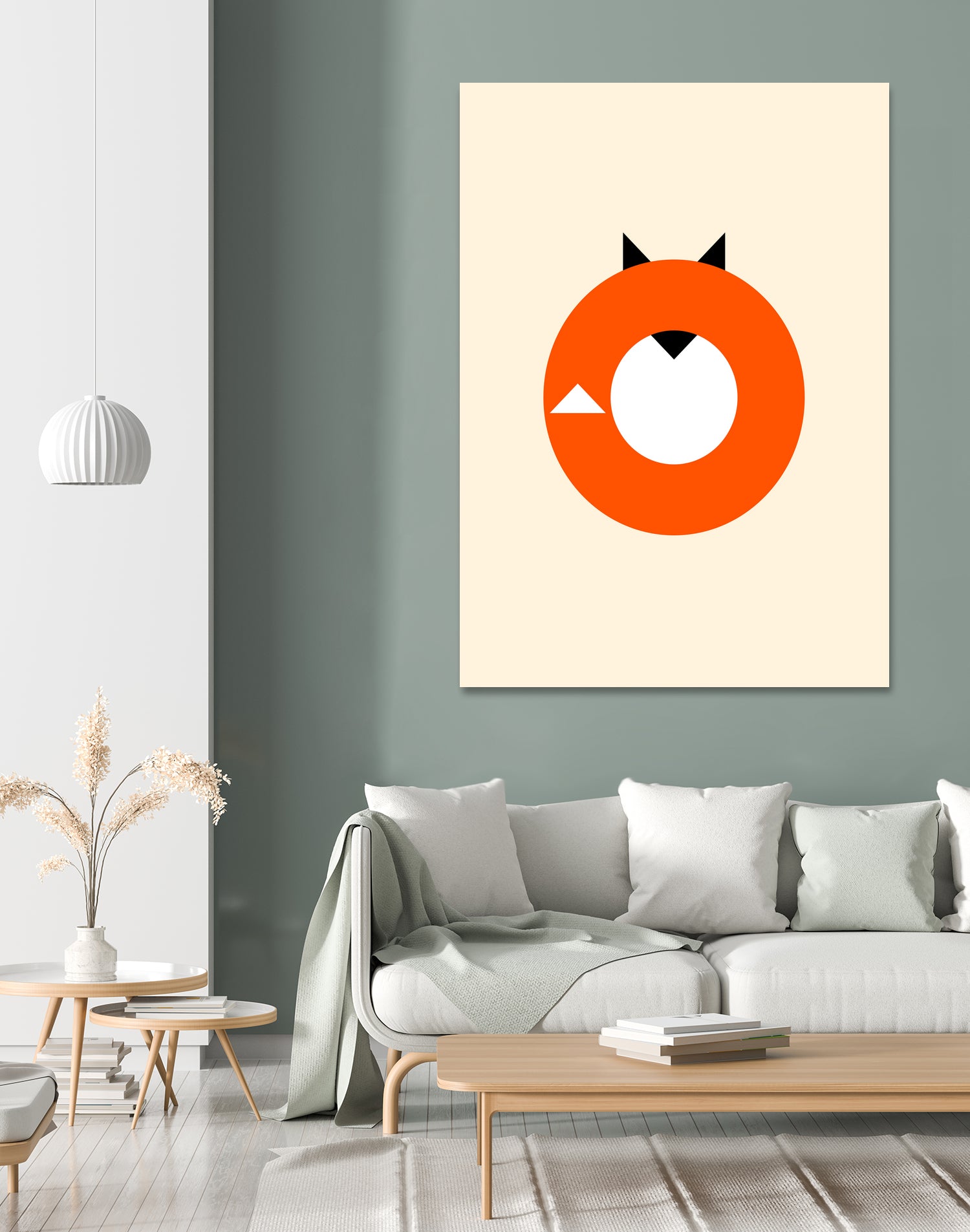 A Most Minimalist Fox by Nicholas Ely on GIANT ART - white vector illustration