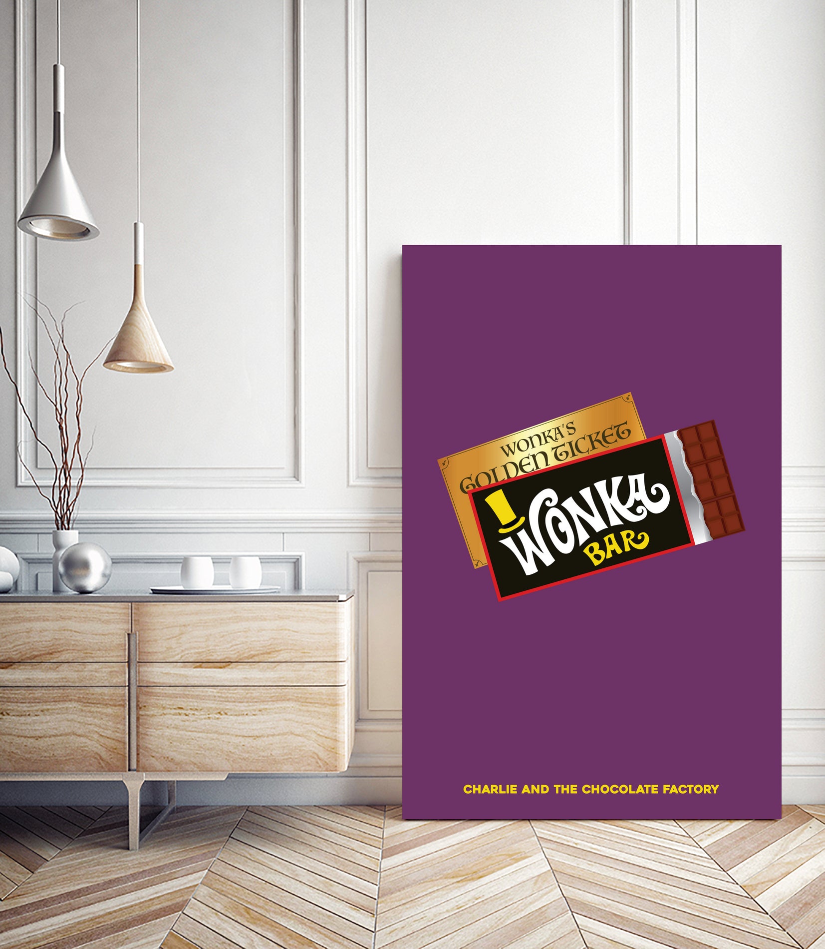 The Charlie and The Chocolate Factory by Rafael Gomes on GIANT ART - fuchsia digital drawing