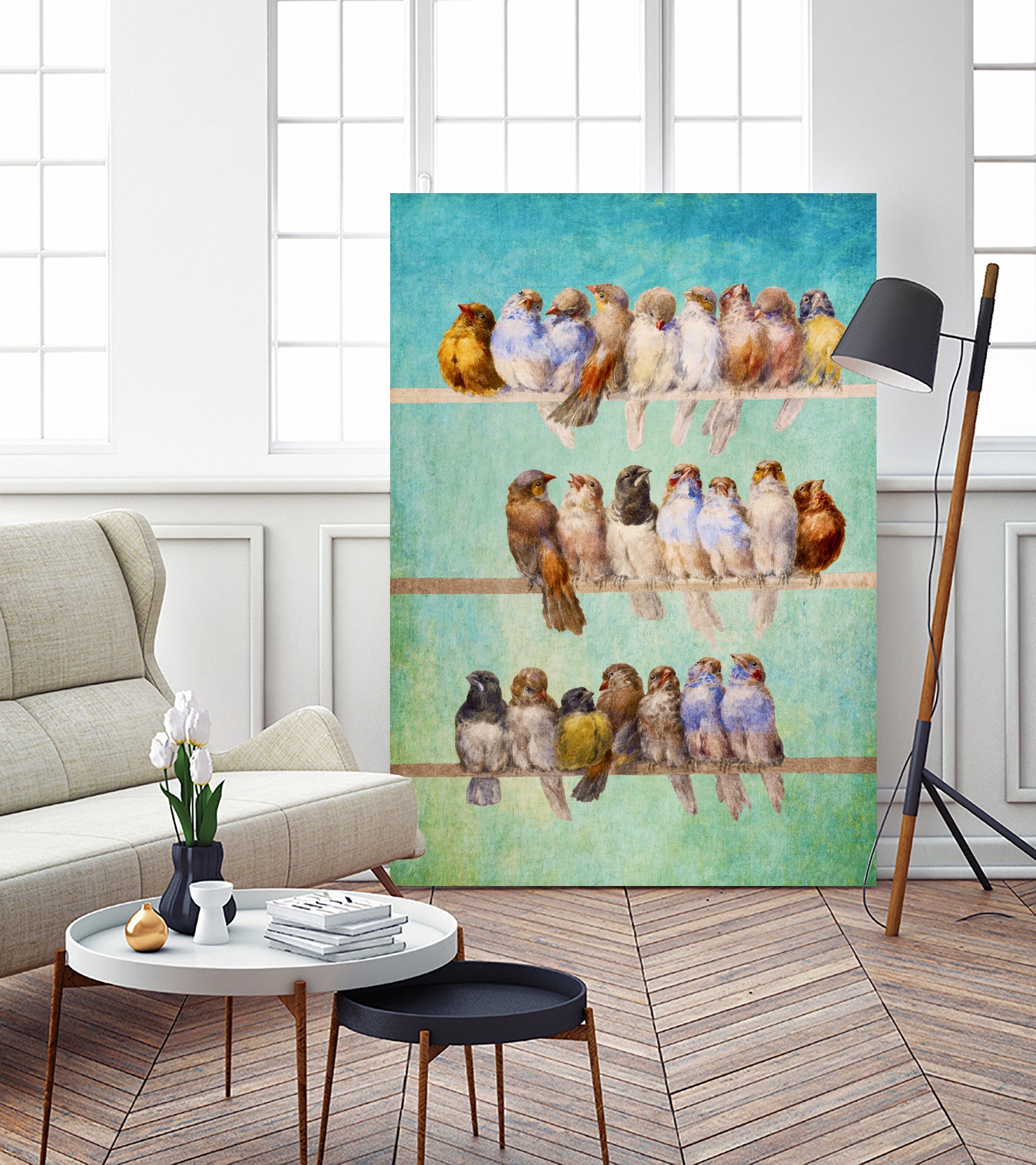 Birds Birds Birds by Diogo Veríssimo on GIANT ART - green photo manipulation