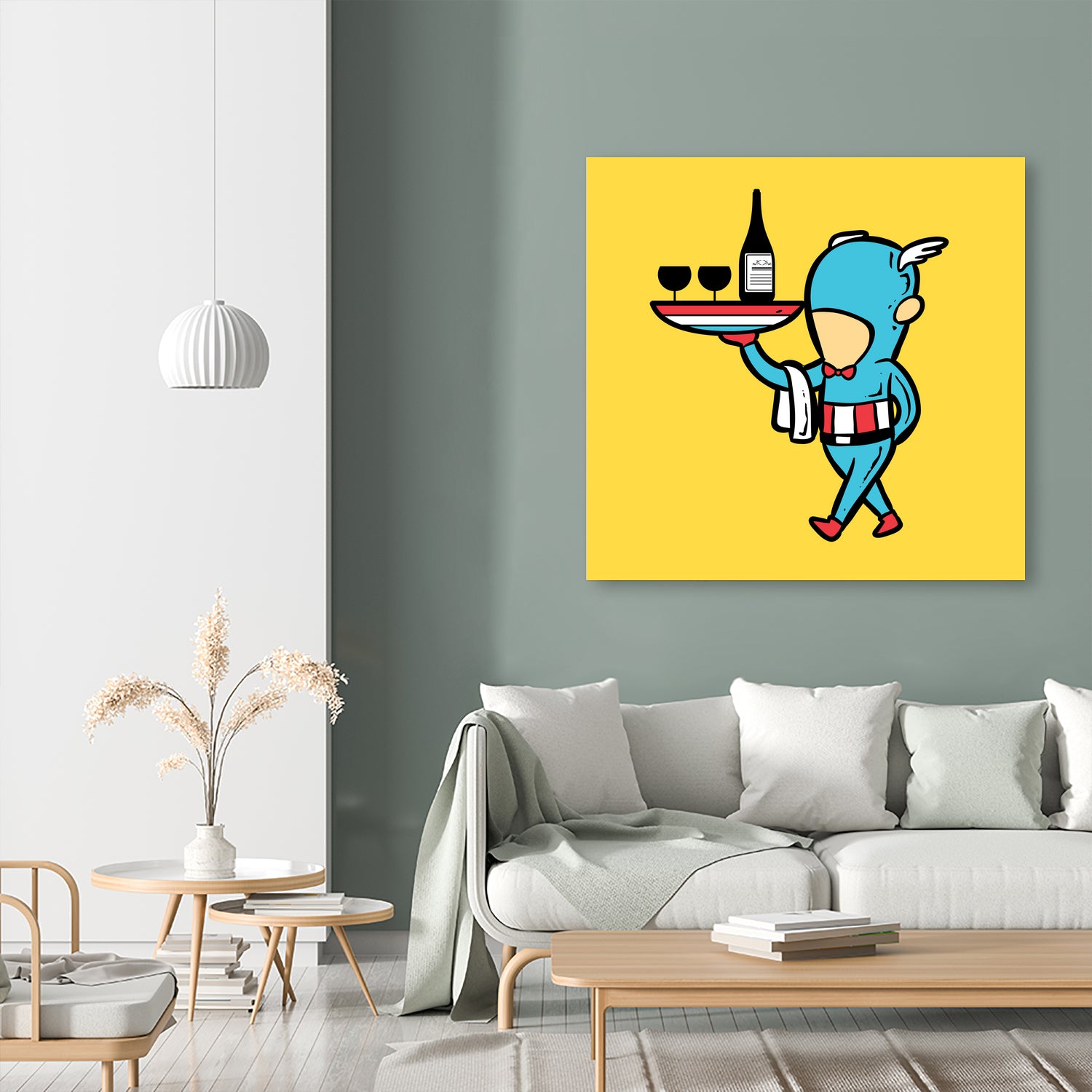 Part Time Job - Restaurant by Chow Hon Lam on GIANT ART - yellow character design