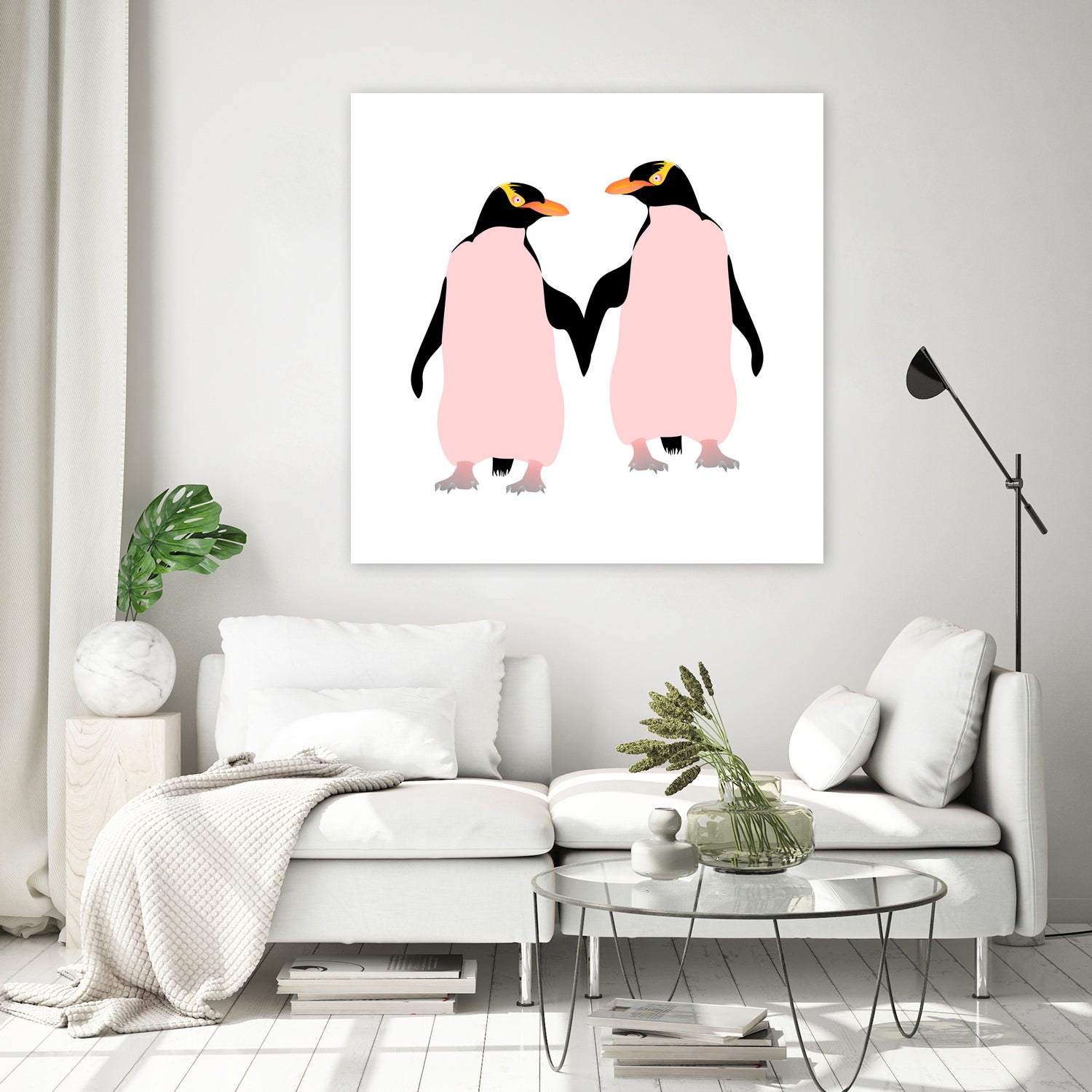 Lesbian Pride Penguins by Daniel Hutchinson on GIANT ART - white character design