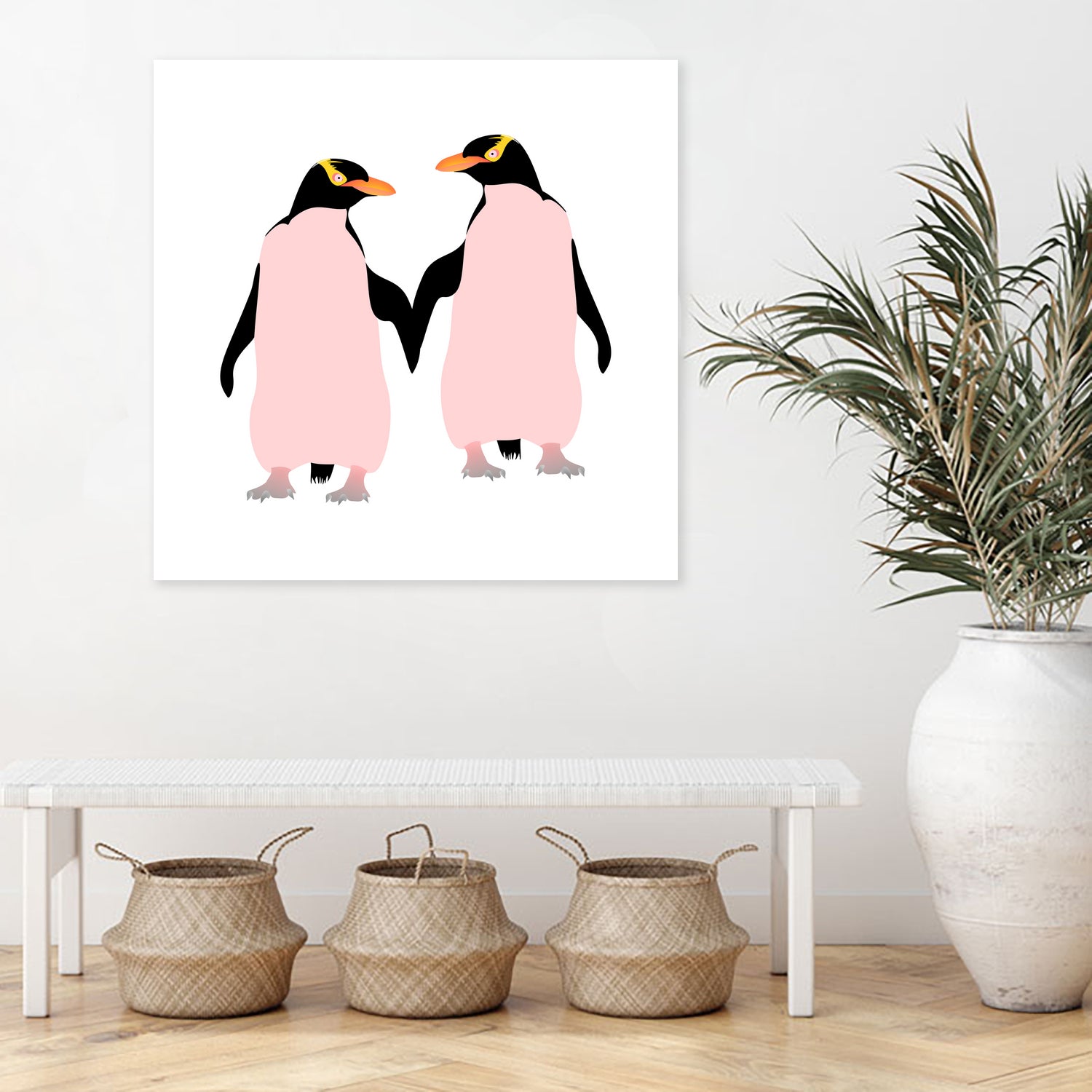Lesbian Pride Penguins by Daniel Hutchinson on GIANT ART - white character design