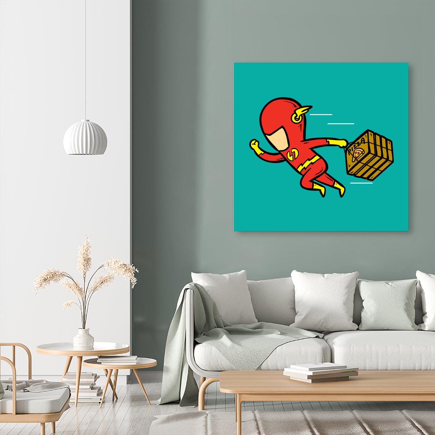 Part Time Job - Pizza House by Chow Hon Lam on GIANT ART - red digital drawing