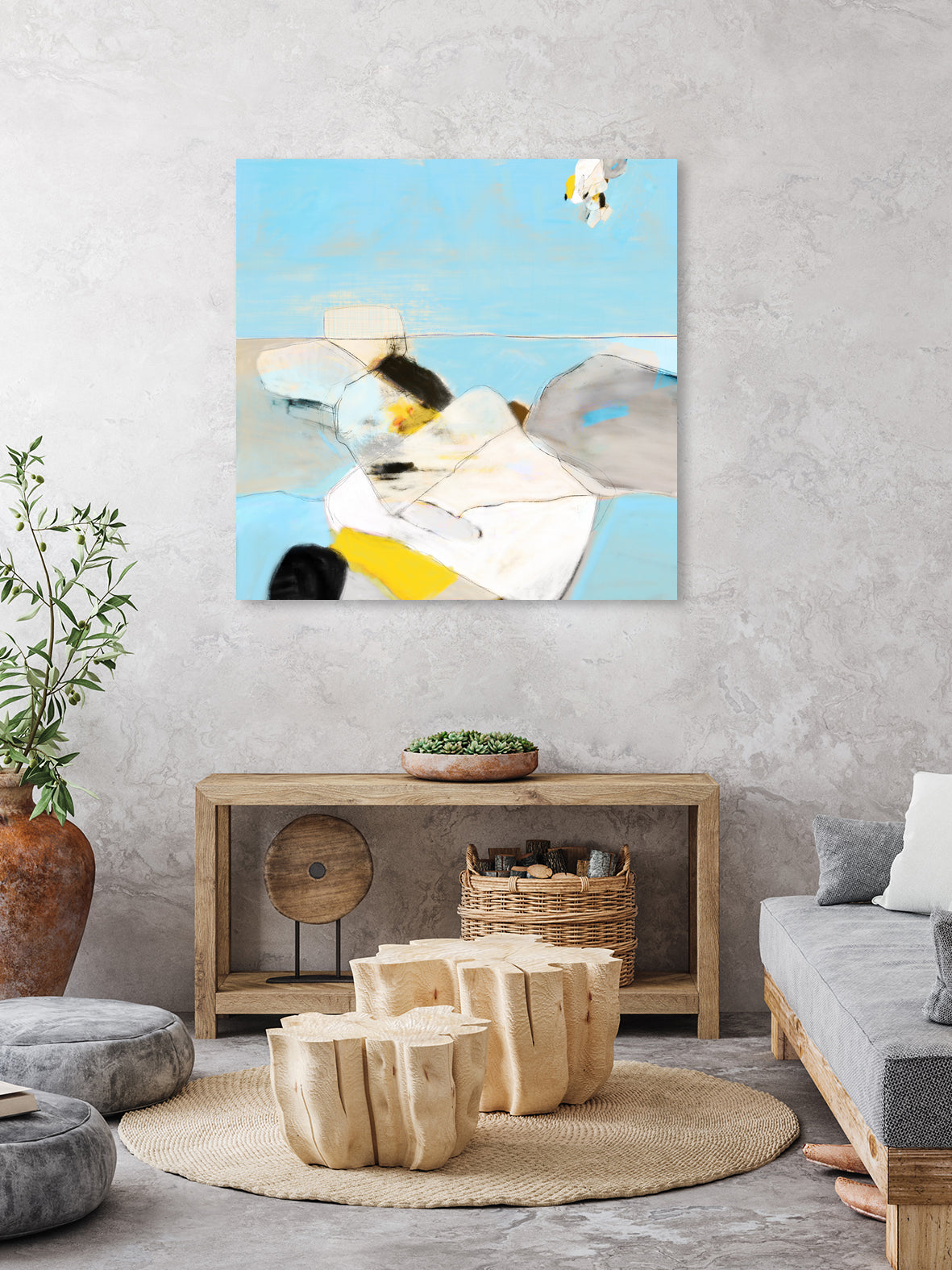 Assurément by Octal Pixel on GIANT ART - blue digital painting