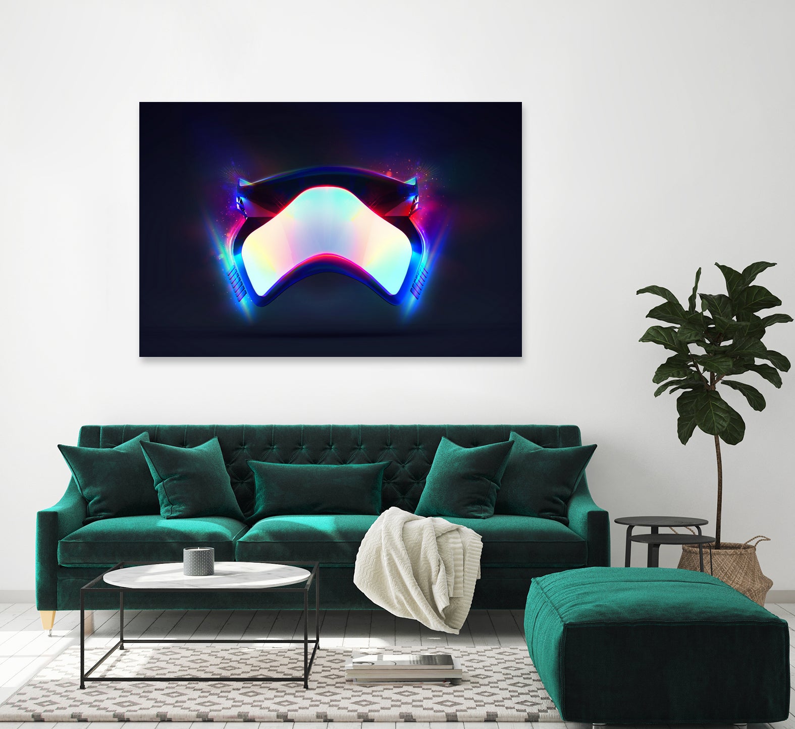 Stormtrooper Mask Black by Tony Ariawan on GIANT ART - black 3d art