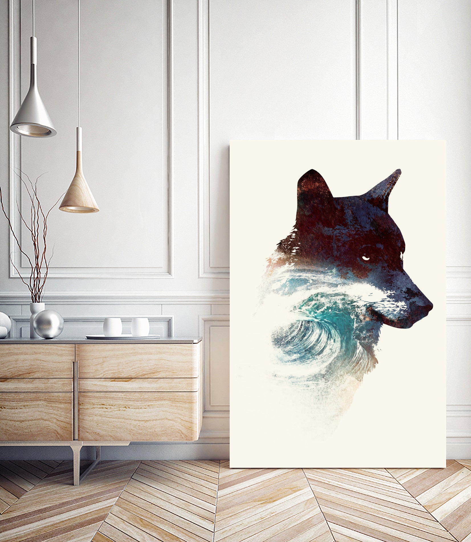 Night Swim by Robert Farkas on GIANT ART - blue digital painting