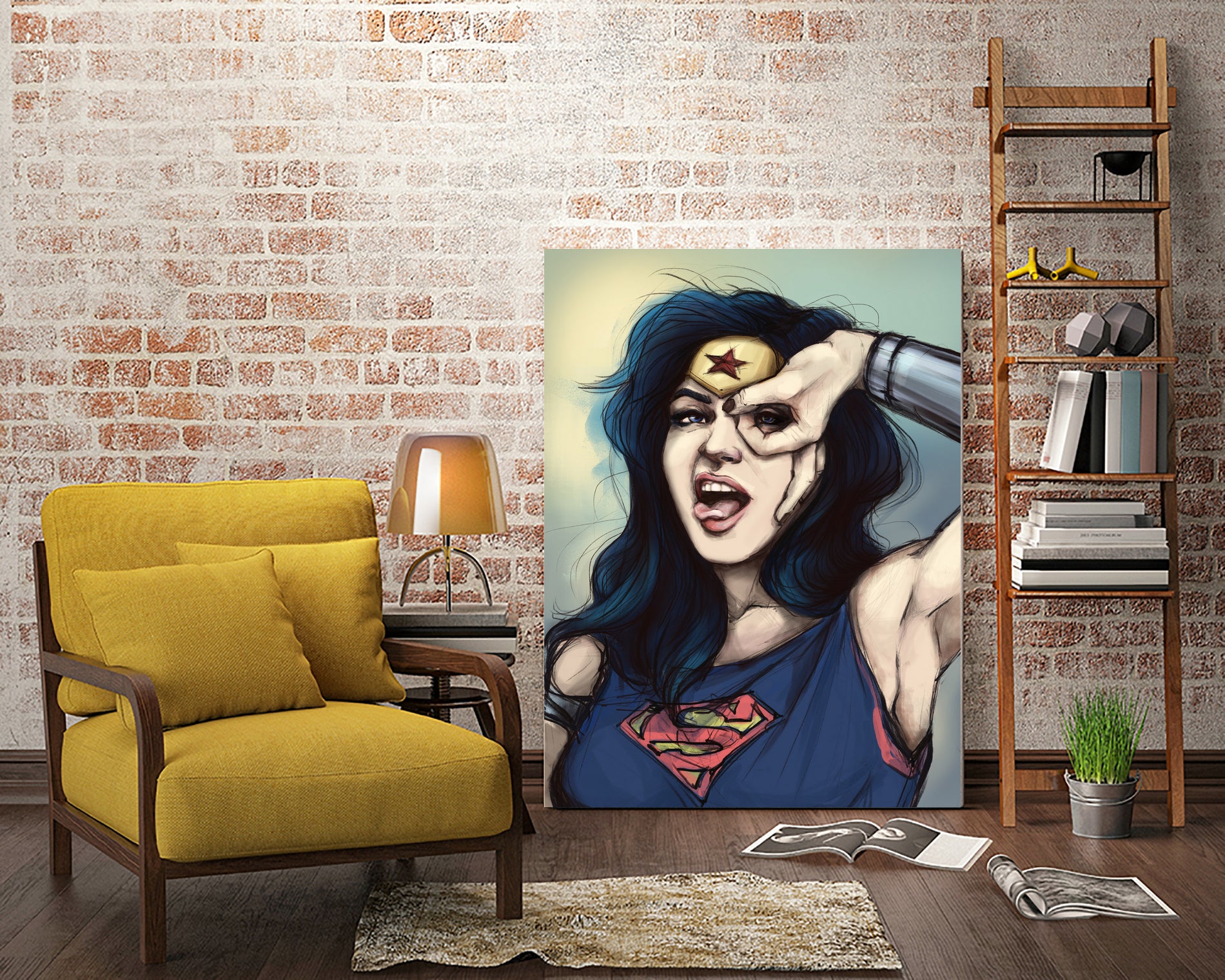 WonderWoman Cosplay by Cristina Dascalu on GIANT ART - blue digital painting