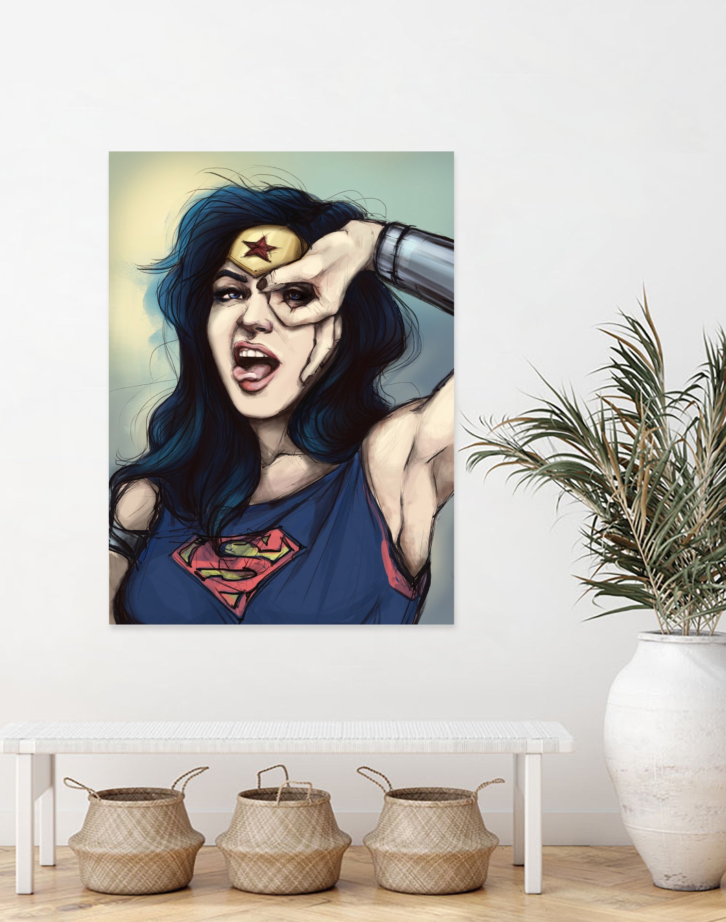 WonderWoman Cosplay by Cristina Dascalu on GIANT ART - blue digital painting