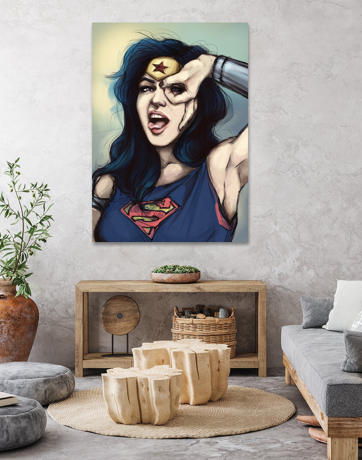 WonderWoman Cosplay by Cristina Dascalu on GIANT ART - blue digital painting