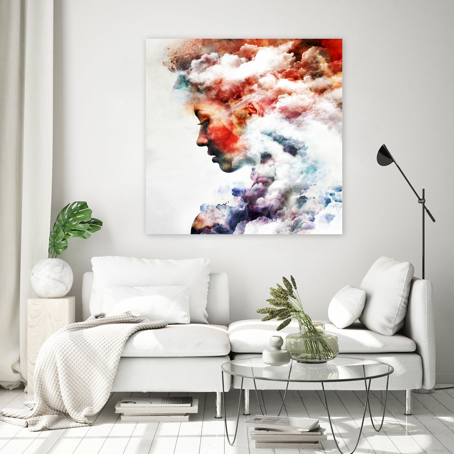 Cosmogony - Version 3 by Emiliano Miniussi on GIANT ART - red photo manipulation