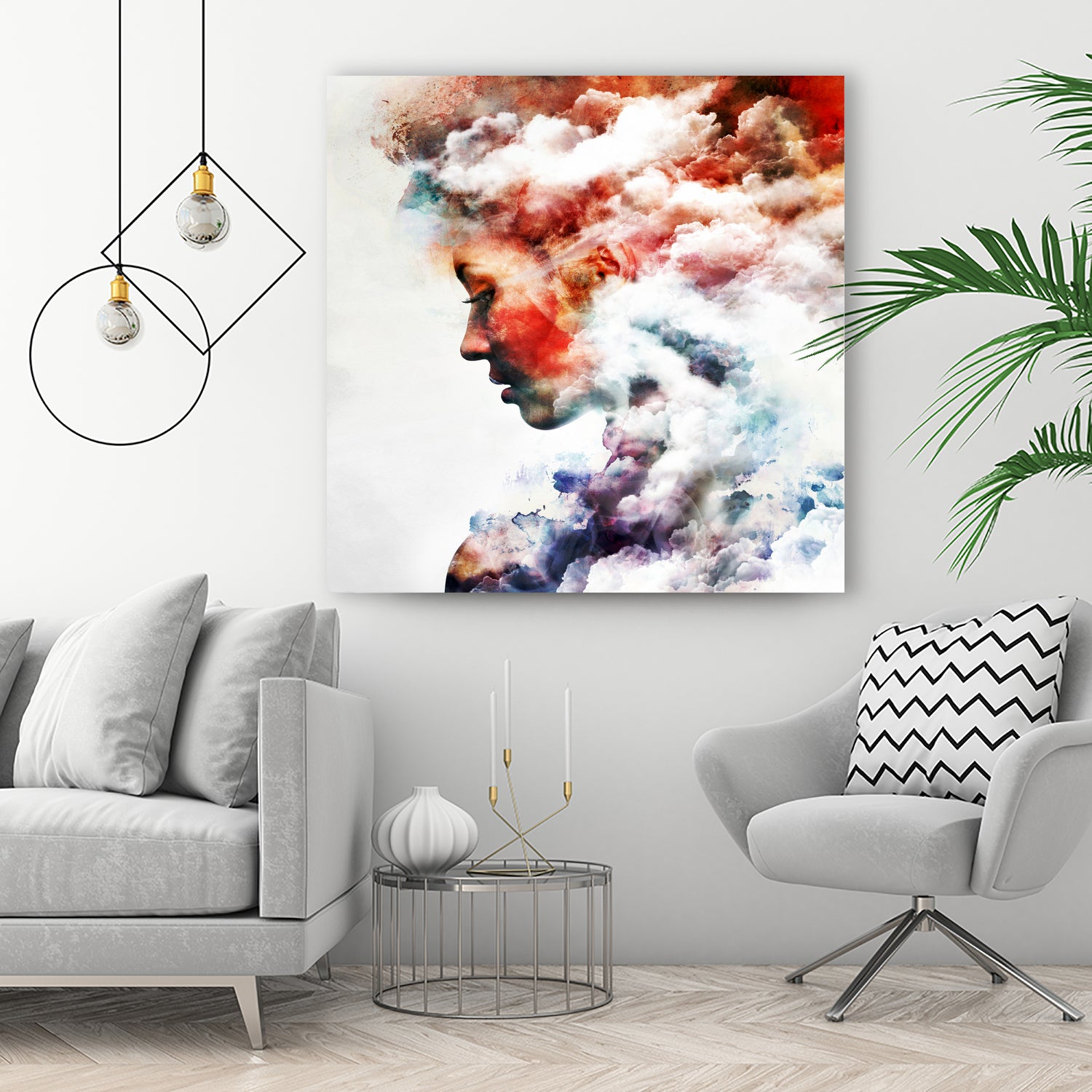 Cosmogony - Version 3 by Emiliano Miniussi on GIANT ART - red photo manipulation