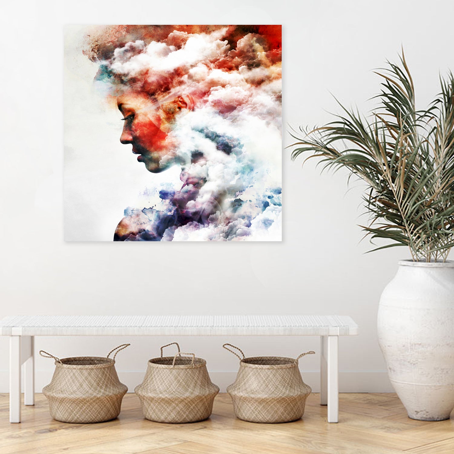 Cosmogony - Version 3 by Emiliano Miniussi on GIANT ART - red photo manipulation