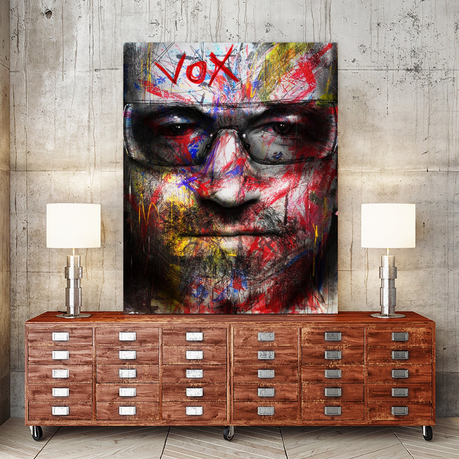 Vox by Daniel Malta on GIANT ART - red digital painting