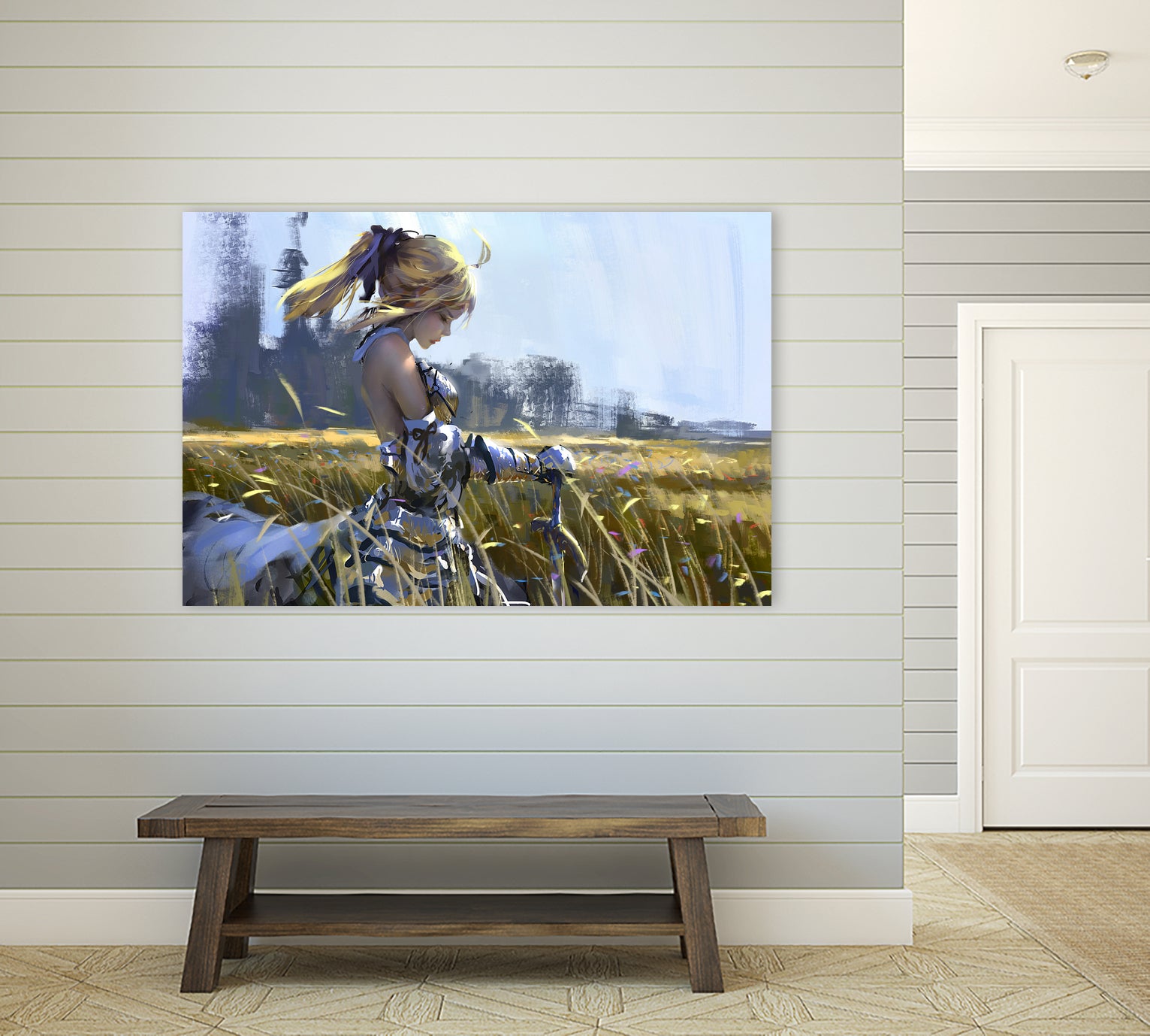 Saber Lily by Ling Wang on GIANT ART - yellow digital painting