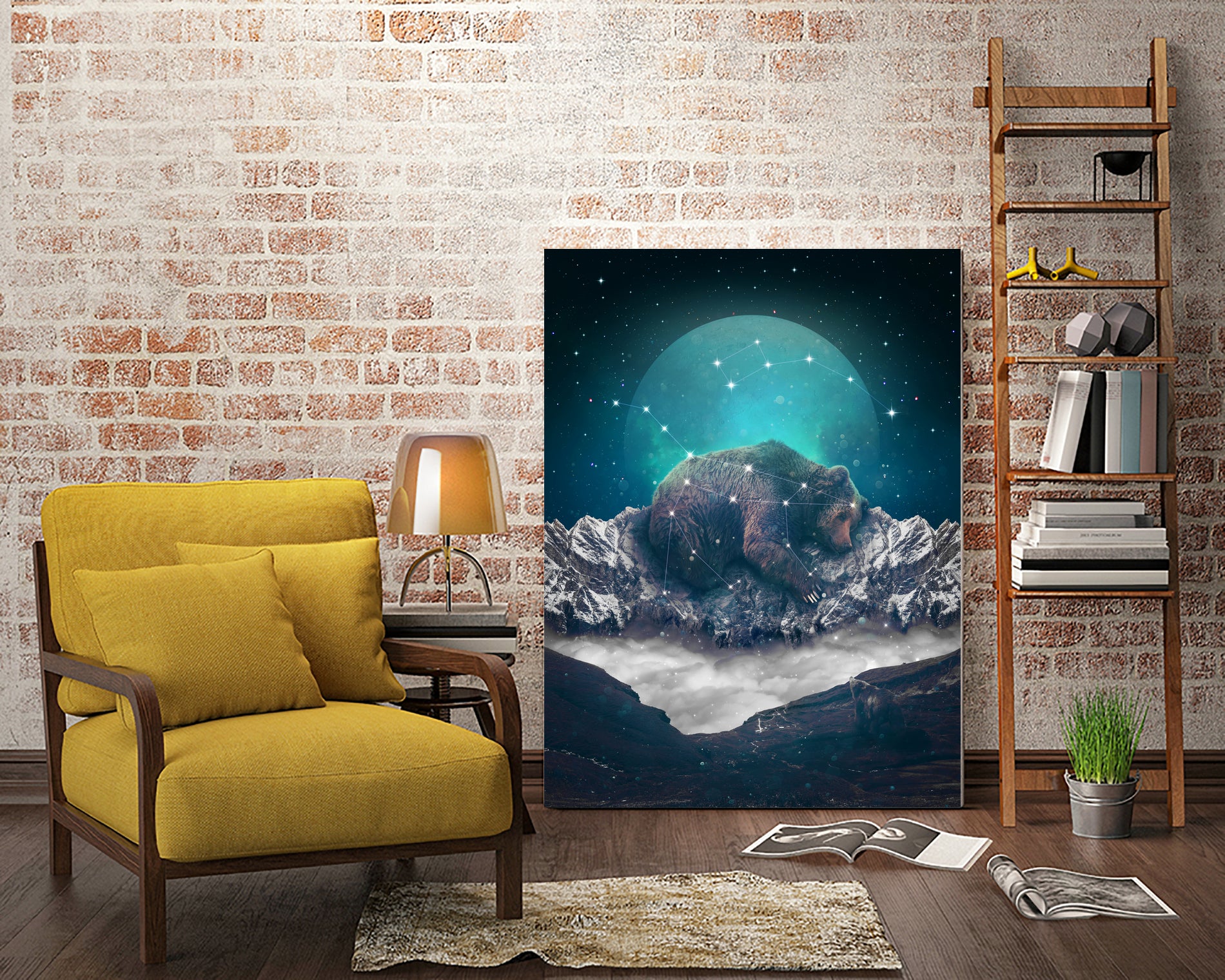 Under the Stars (Ursa Major) by Soaring Anchor on GIANT ART - blue photo illustration
