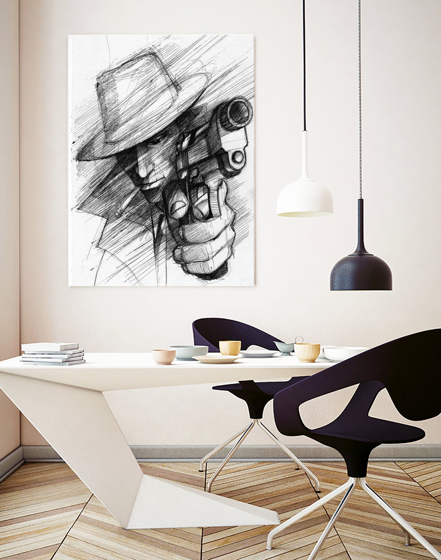 man by Marcin Kowalewski on GIANT ART - white digital drawing