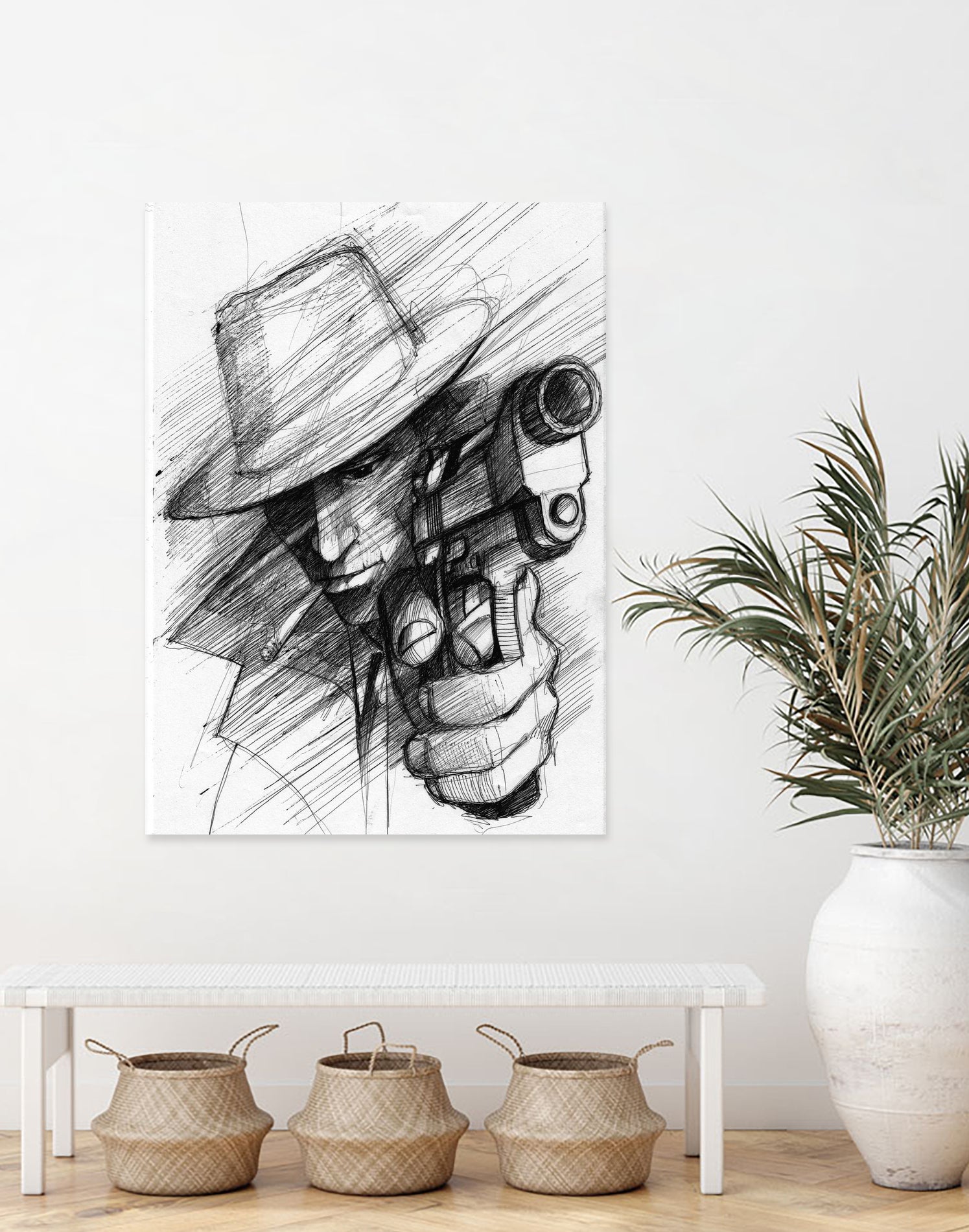 man by Marcin Kowalewski on GIANT ART - white digital drawing