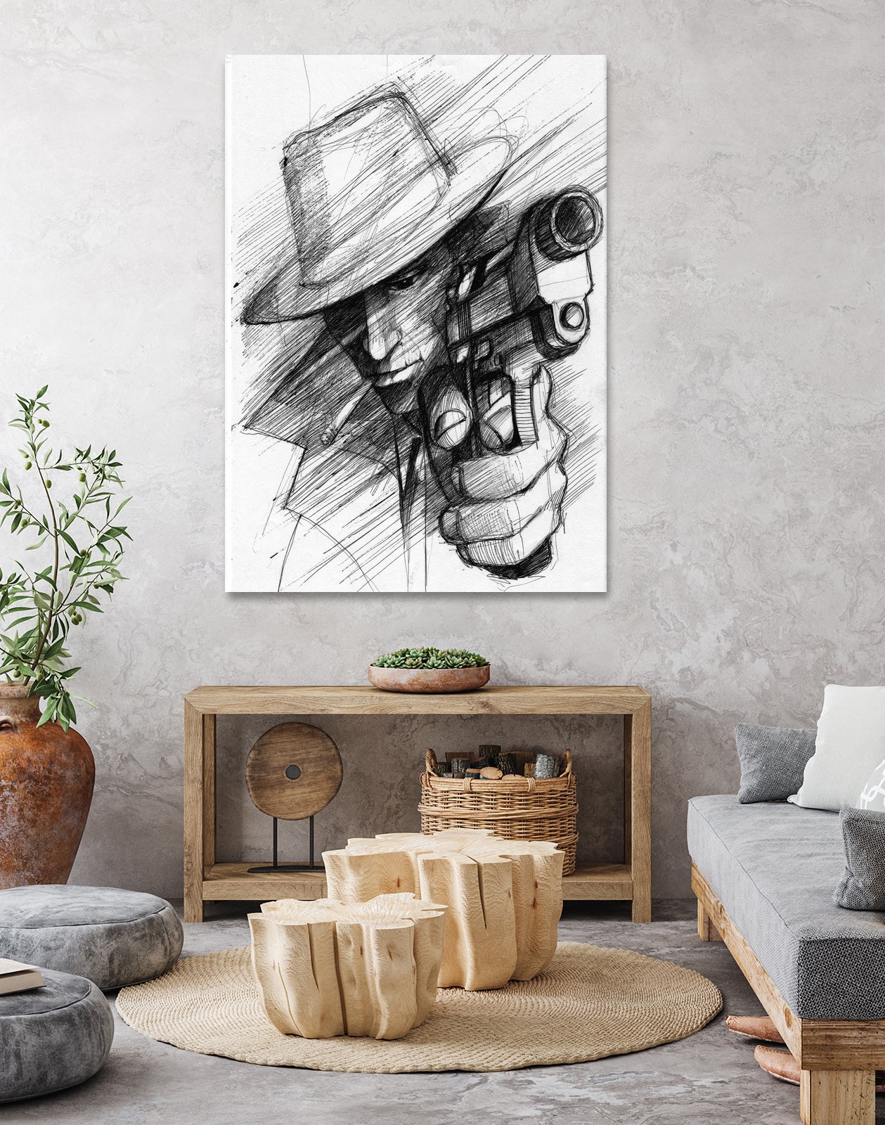 man by Marcin Kowalewski on GIANT ART - white digital drawing