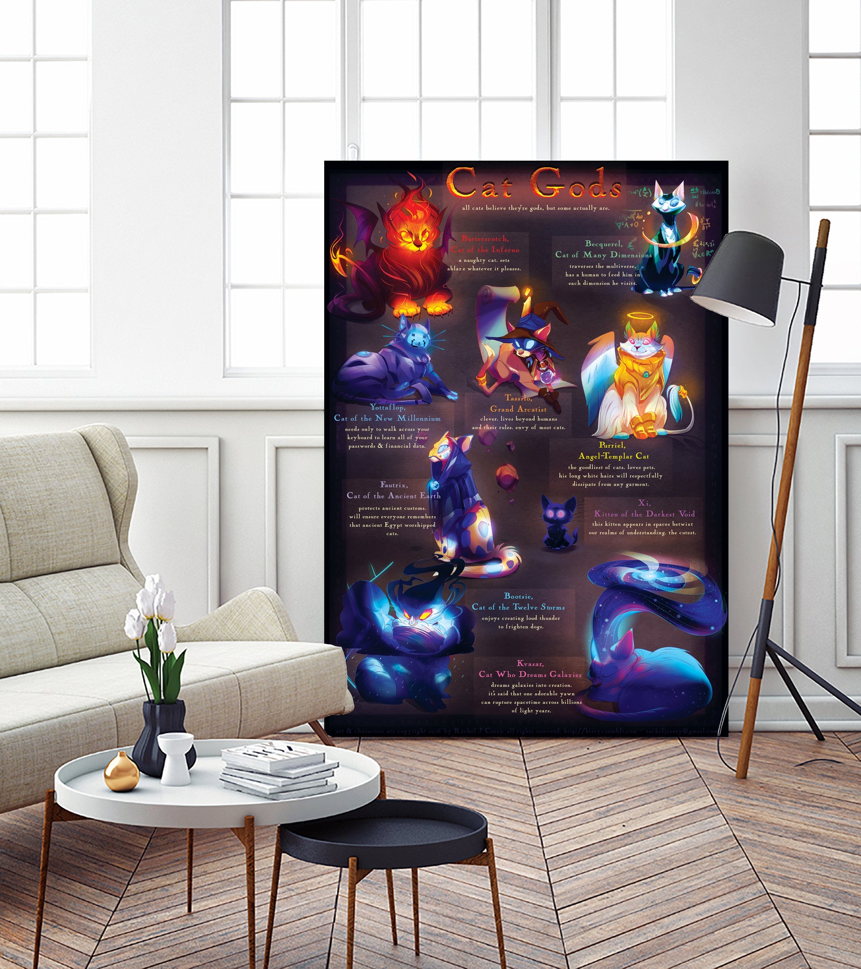 Cat Gods by Rachel J Corey on GIANT ART - brown digital drawing