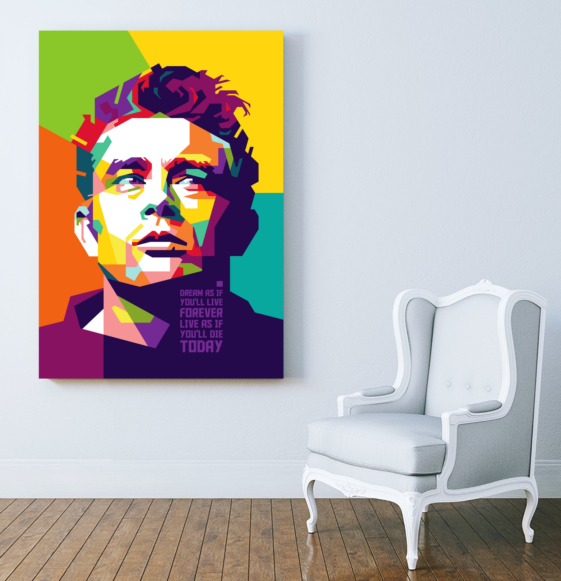 James Dean in WPAP by J Prayitno Widodo on GIANT ART - fuchsia photo illustration