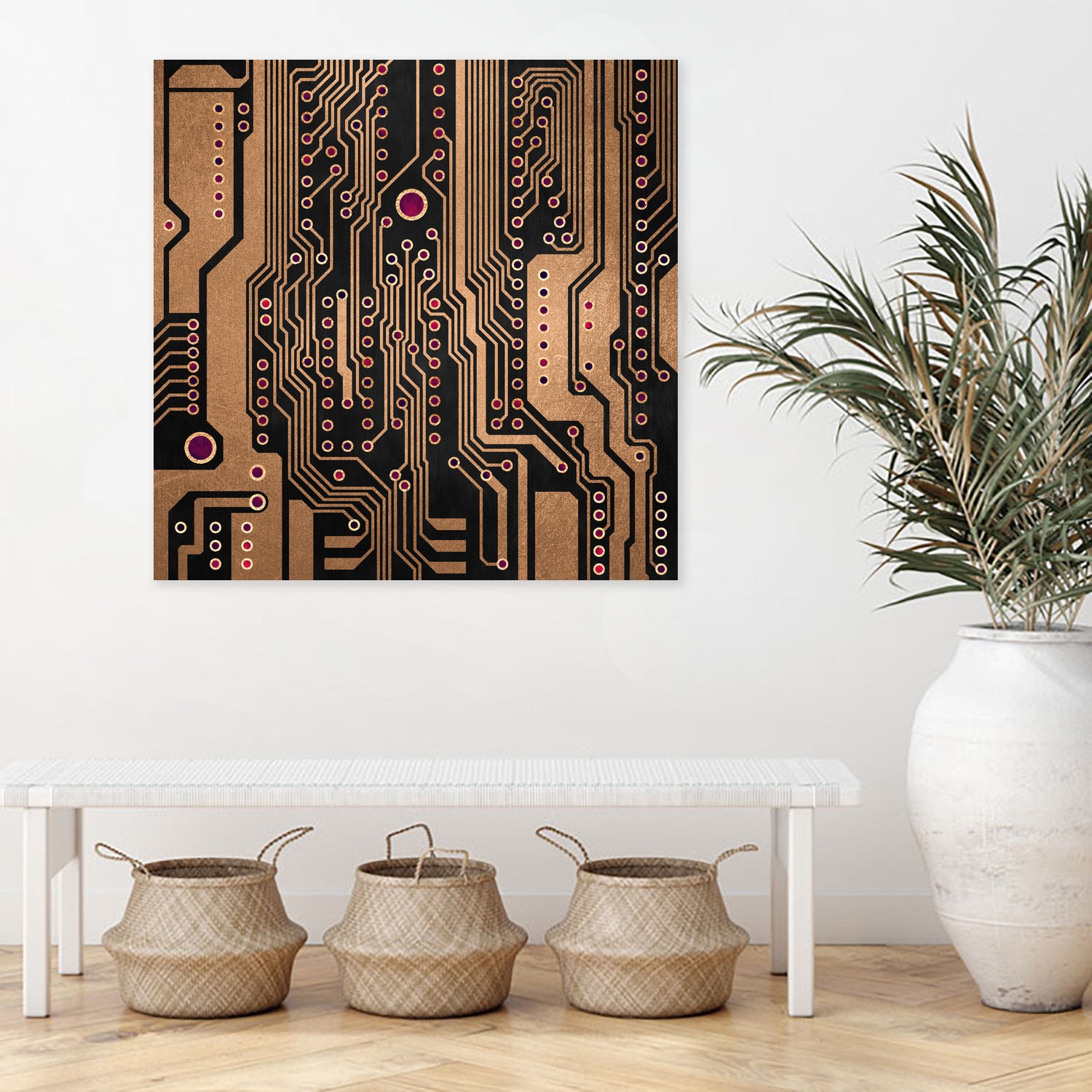 PCB / Version 3 by Elisabeth Fredriksson on GIANT ART - yellow digital painting