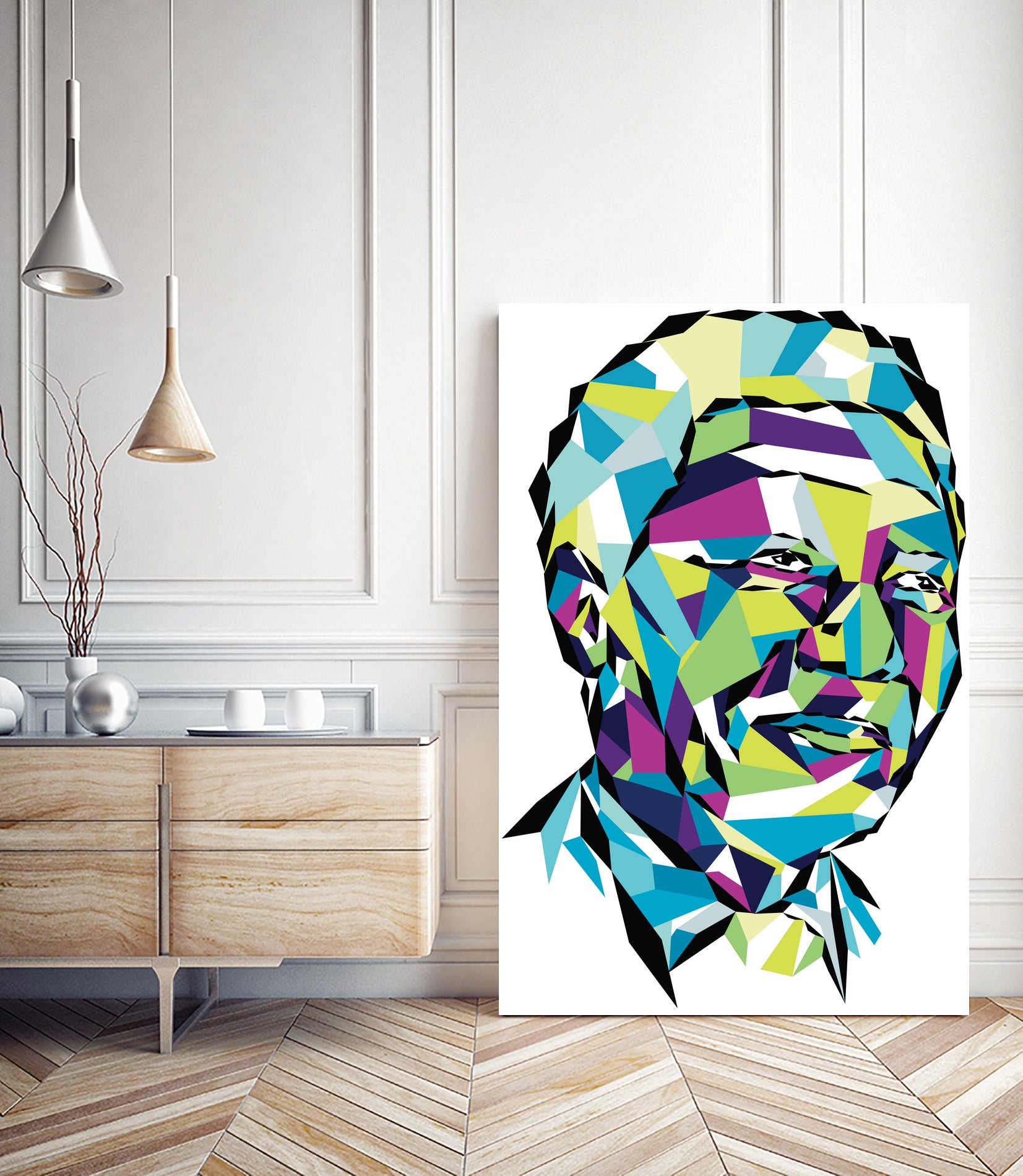 Legend of the fall – Mandela by Neo Dhlamini on GIANT ART - green digital drawing