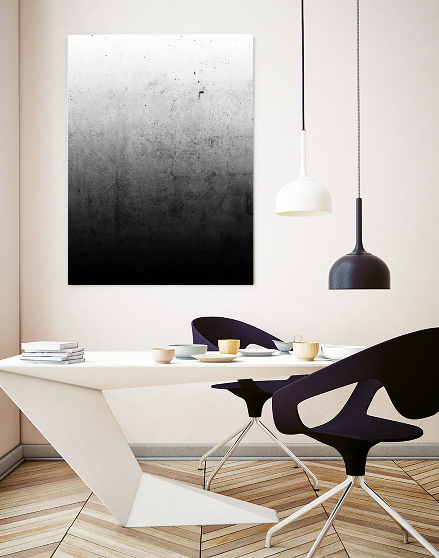 Black Ombre by EMANUELA CARRATONI on GIANT ART - black digital painting