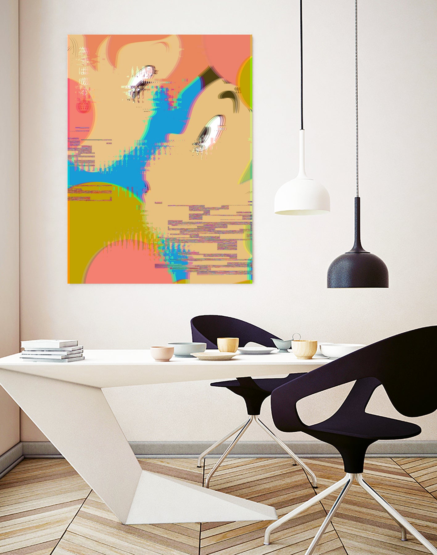 Miyazaki Glitch - Ponyo by Hyo Kim on GIANT ART - blue digital painting