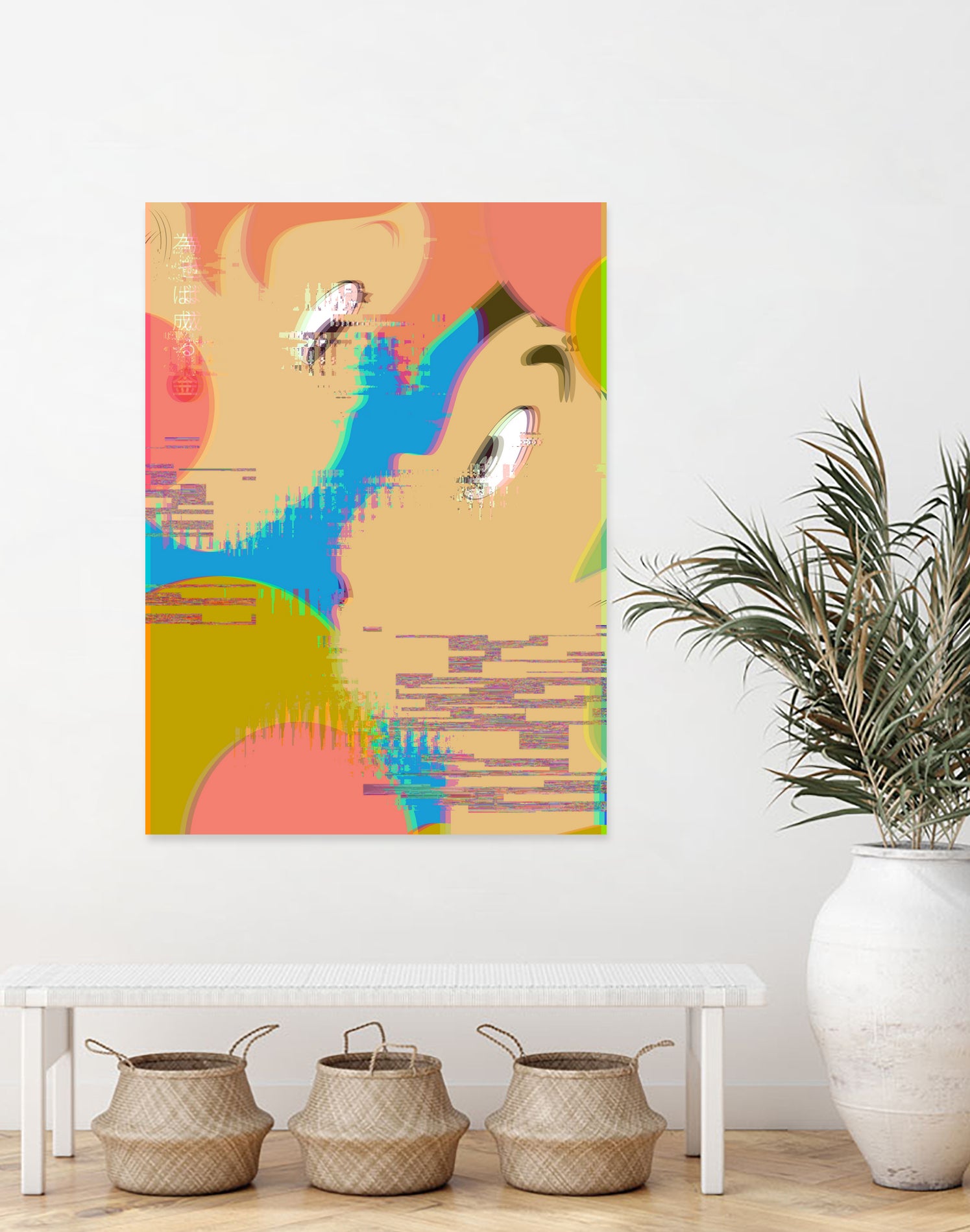 Miyazaki Glitch - Ponyo by Hyo Kim on GIANT ART - blue digital painting