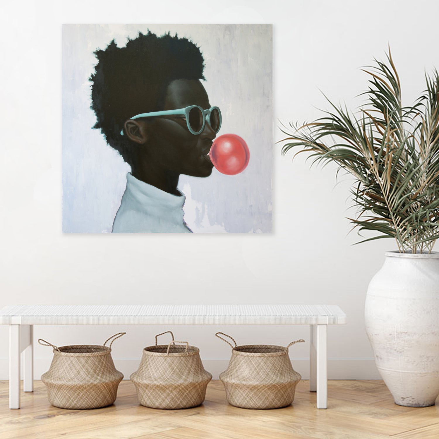 How far is a light year? by Alexander Grahovsky on GIANT ART - blue mixed media