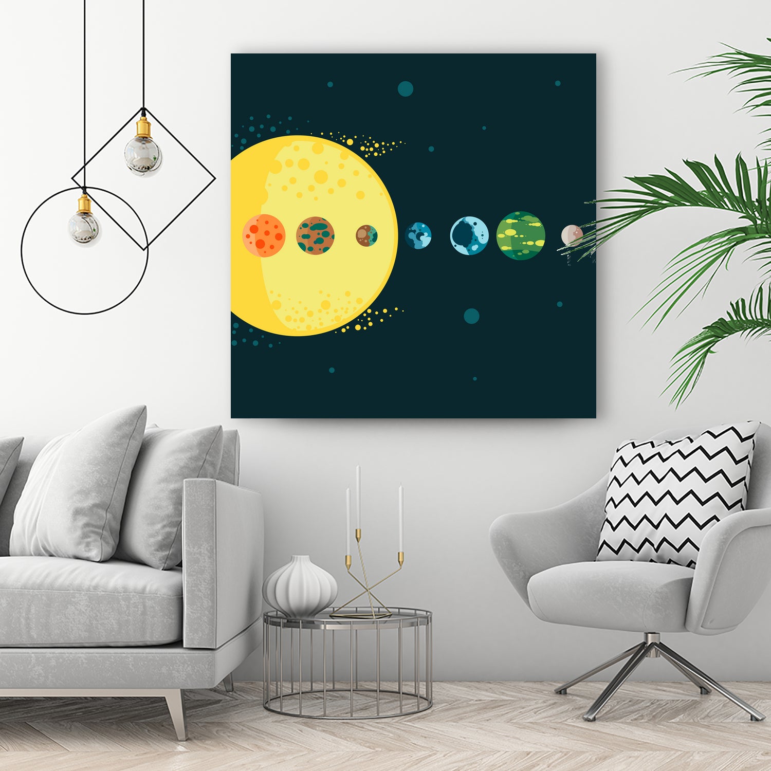 Trappist System by Alessandra Gagliano on GIANT ART - blue vector illustration