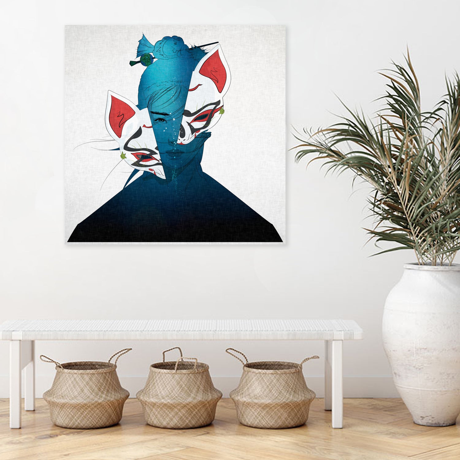 Fox Mask by Yuichi Suzuki on GIANT ART - black vector illustration