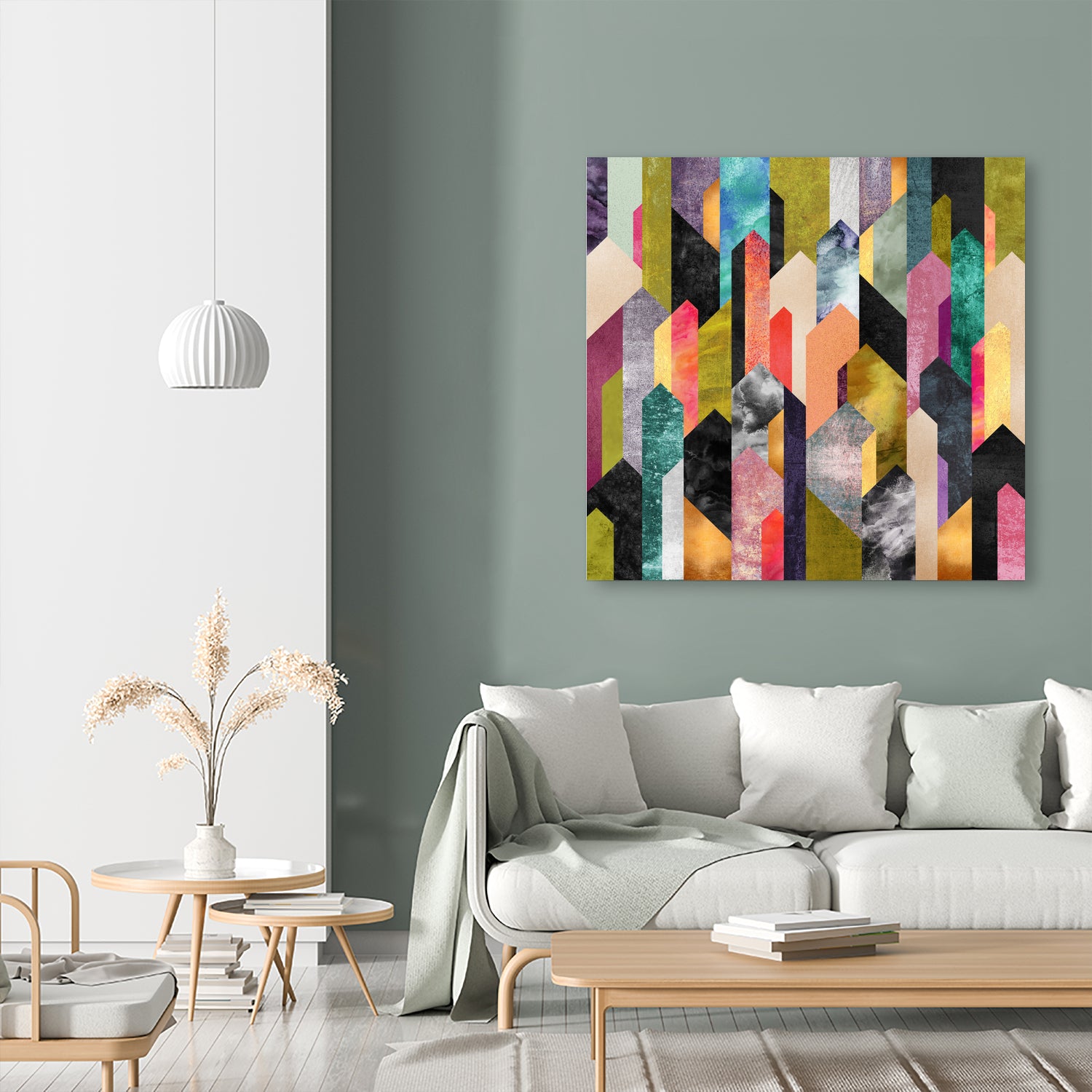 Crystallized by Elisabeth Fredriksson on GIANT ART - yellow mixed media