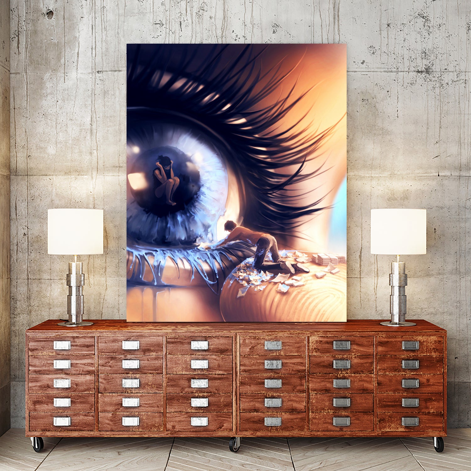 Show me love by Cyril Rolando on GIANT ART - yellow digital painting