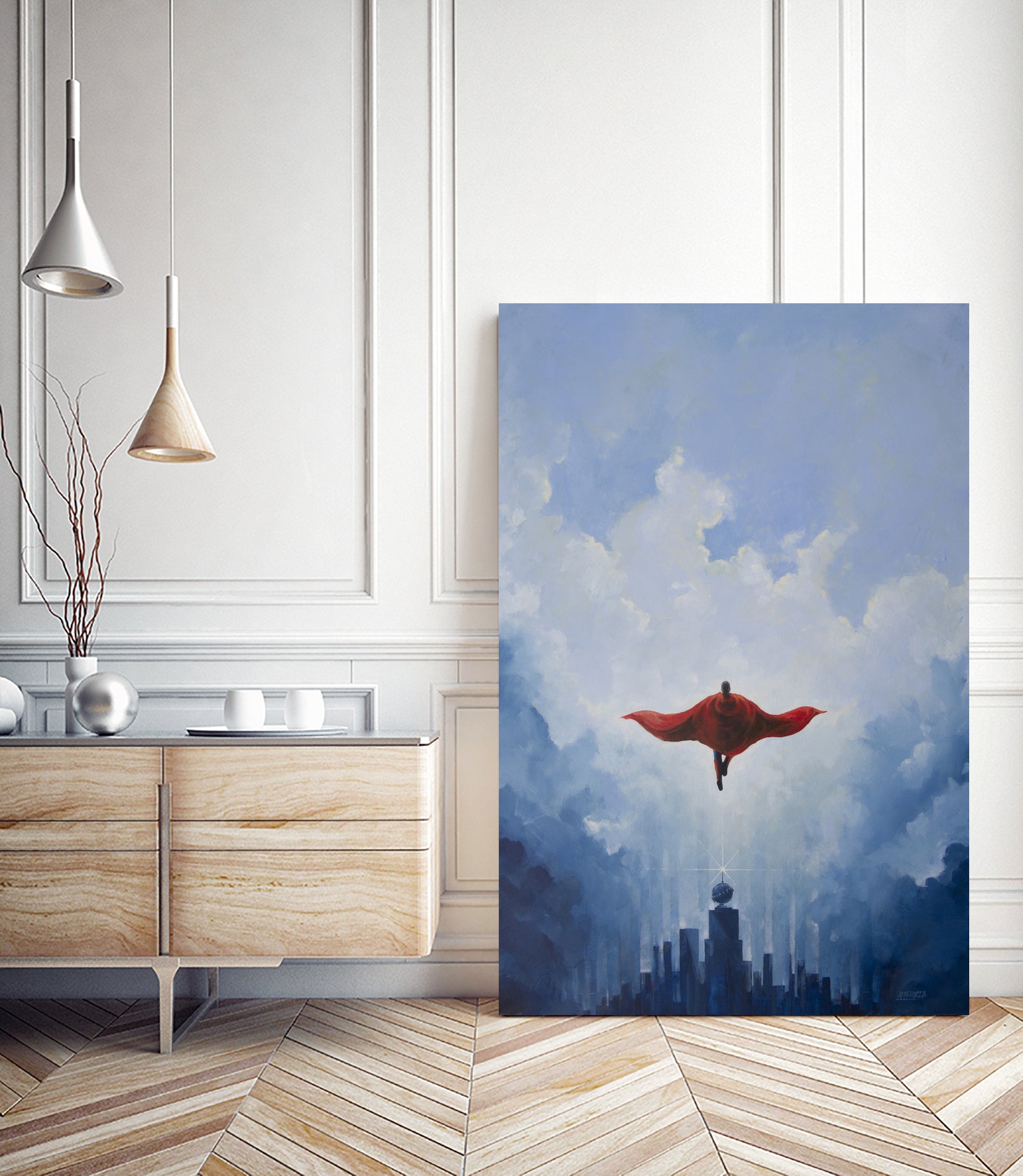 Savior by Vincent Carrozza on GIANT ART - blue digital painting