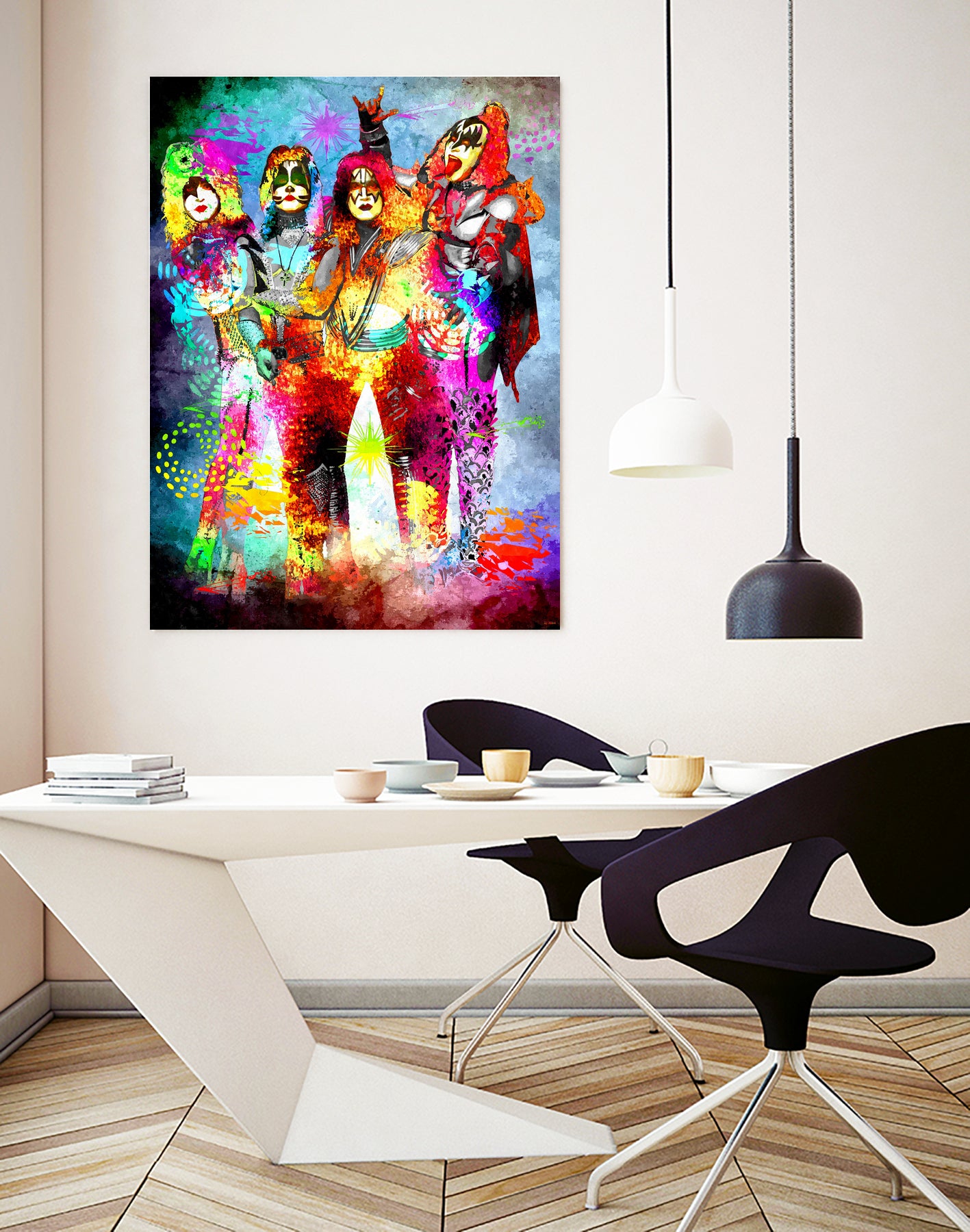 KISS by Daniel Janda on GIANT ART - white digital painting