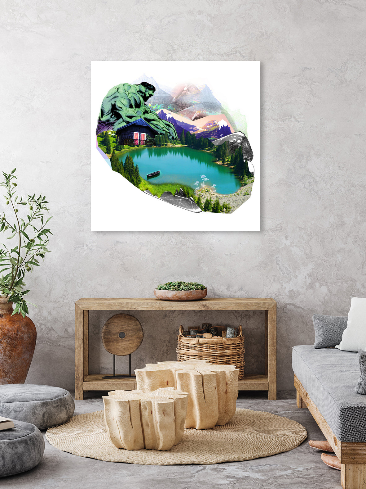 Lac by Julie Baldassi on GIANT ART - green photo illustration