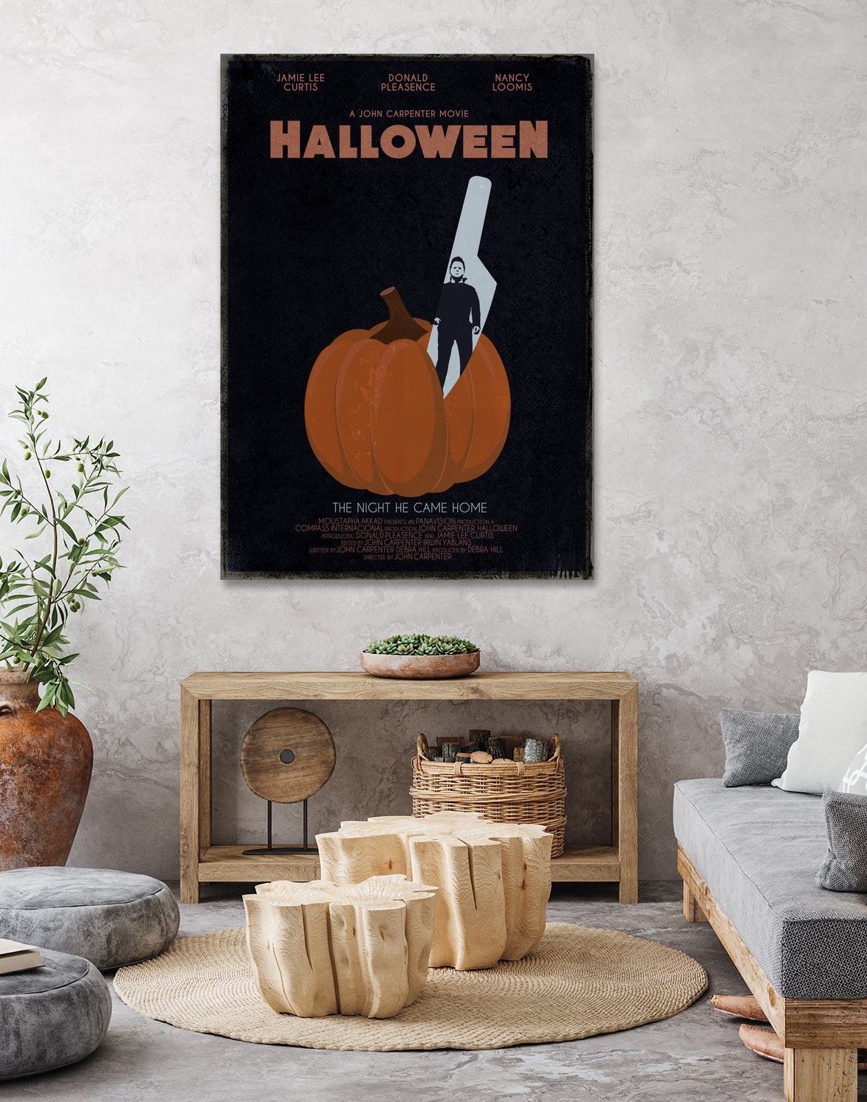 Halloween Movie Poster by Aline Ferreira on GIANT ART - black vector illustration