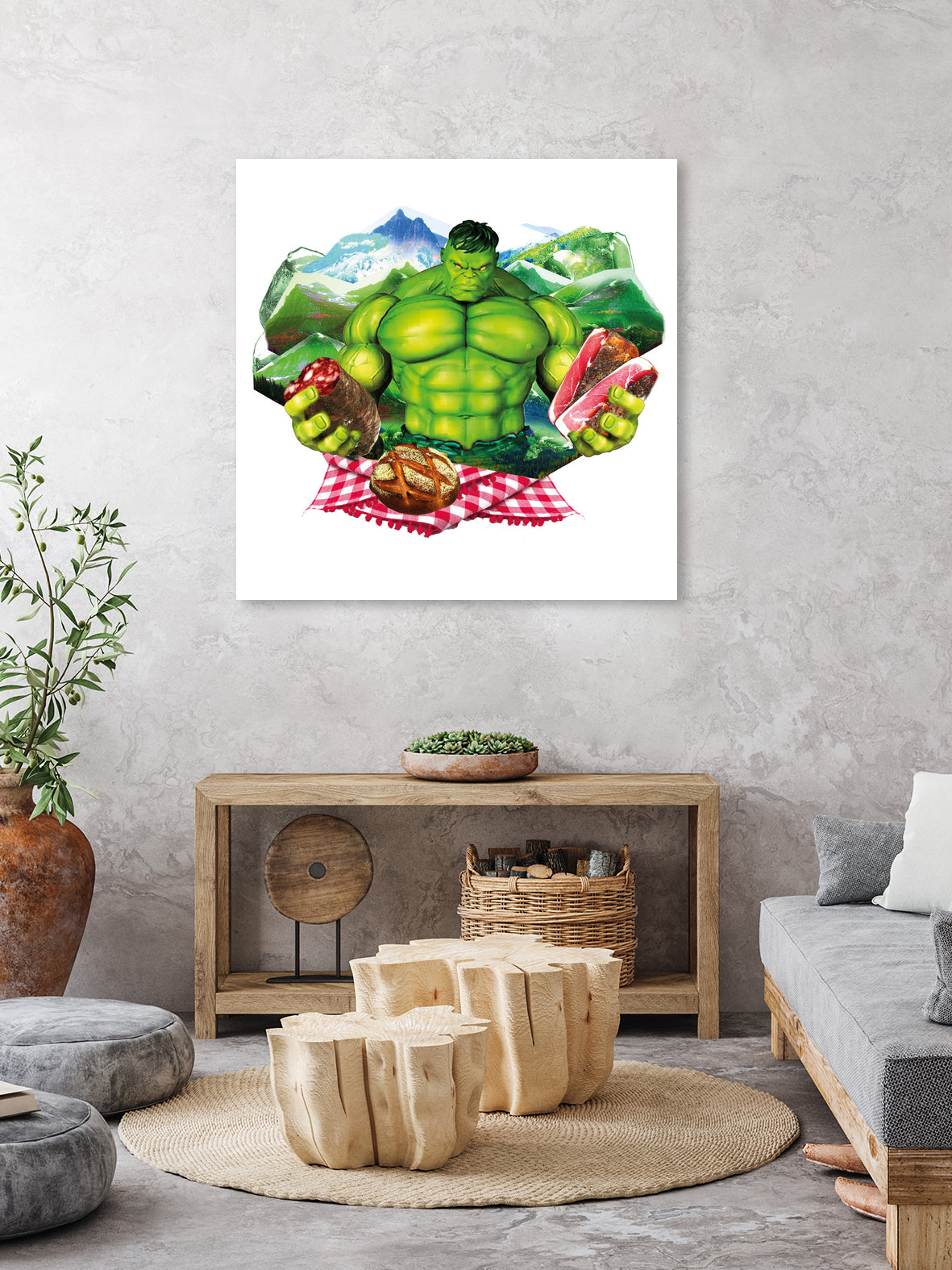 Hulk by Julie Baldassi on GIANT ART - green photo illustration